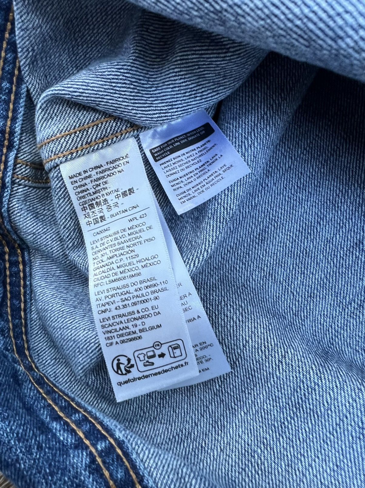 Levi's Levis made & crafted cropped trucker denim jacket Size US L / EU 52-54 / 3 - 4 Thumbnail
