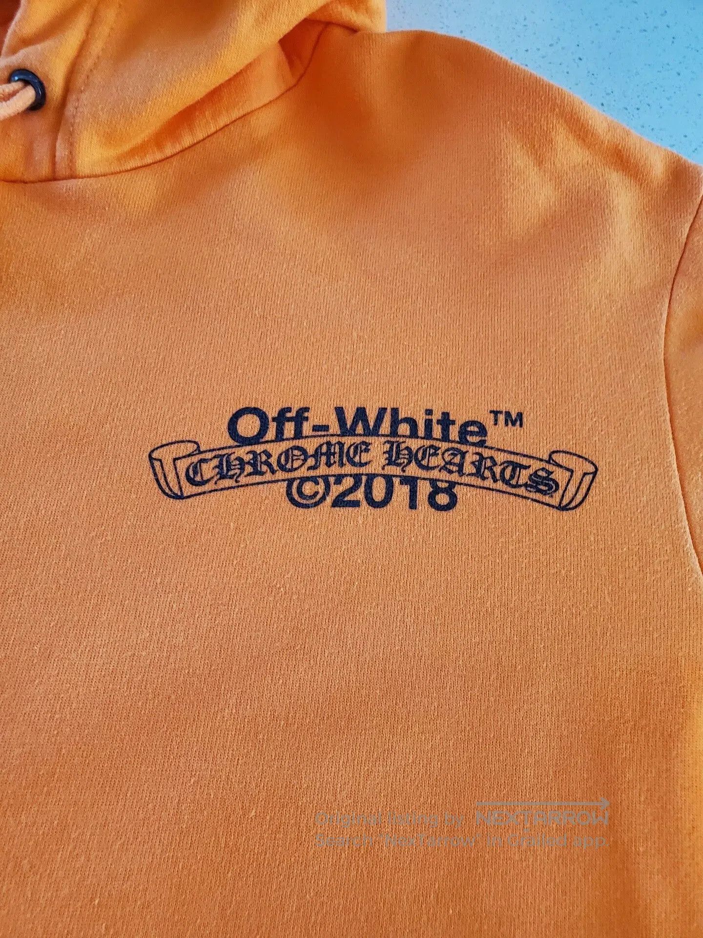 Chrome Hearts × Off-White chrome hearts off white orange hoodie. Size US M / EU 48-50 / 2 - 5 Thumbnail