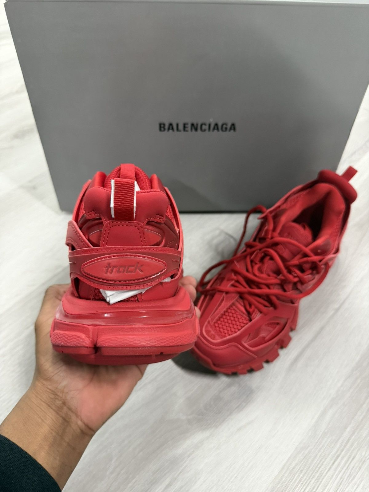 Balenciaga Balenciaga Track Sneakers Red Size US 7 / EU 40 - 5 Thumbnail