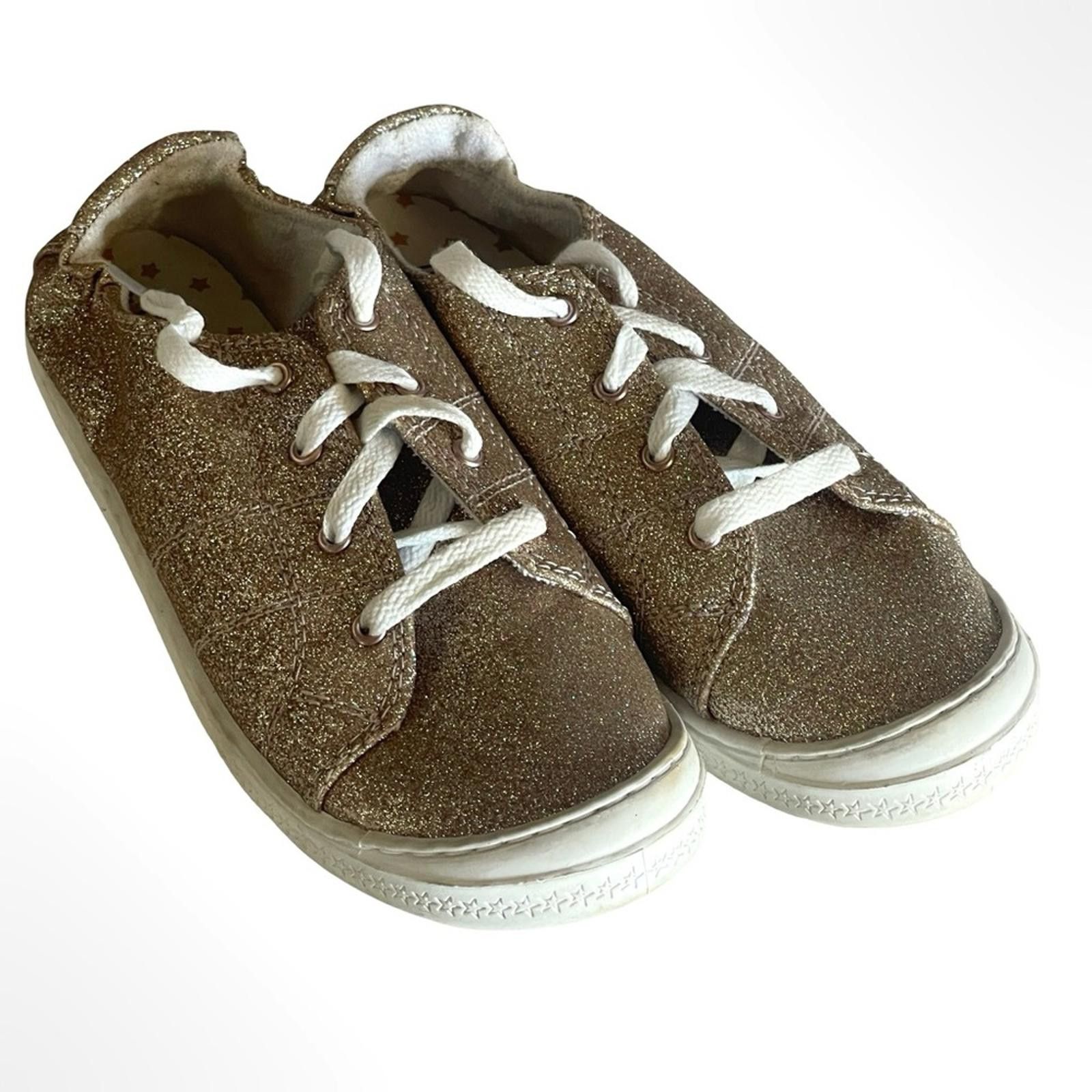 Other wonder nation Glitter Lace-Up Sneakers in Gold&White size 4 Size US 5 / EU 37 - 1 Thumbnail