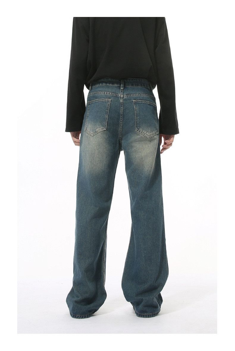 Japanese Brand × Jean Retro distressed washed straight versatile casual jeans Size US 32 / EU 48 - 6 Thumbnail