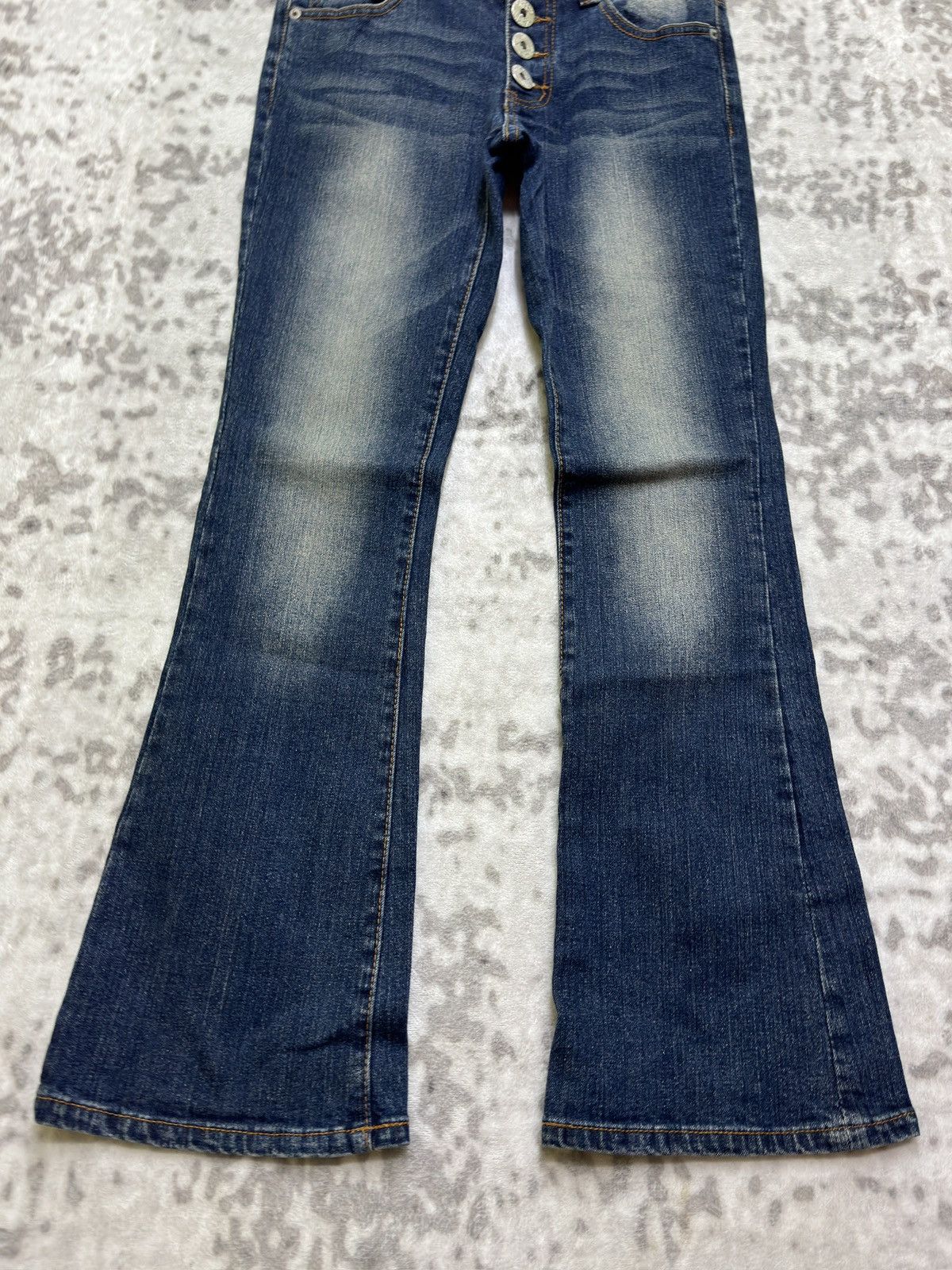 Hysteric Glamour Vintage Free’s Mart Bootcut Flare Acid Washed Jeans Size US 27 - 6 Thumbnail