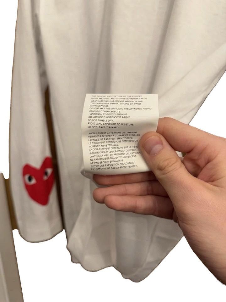 Comme des Garcons PLAY Comme des Garçons Play Multi-Heart Longsleeve White Size US M / EU 48-50 / 2 - 9 Thumbnail