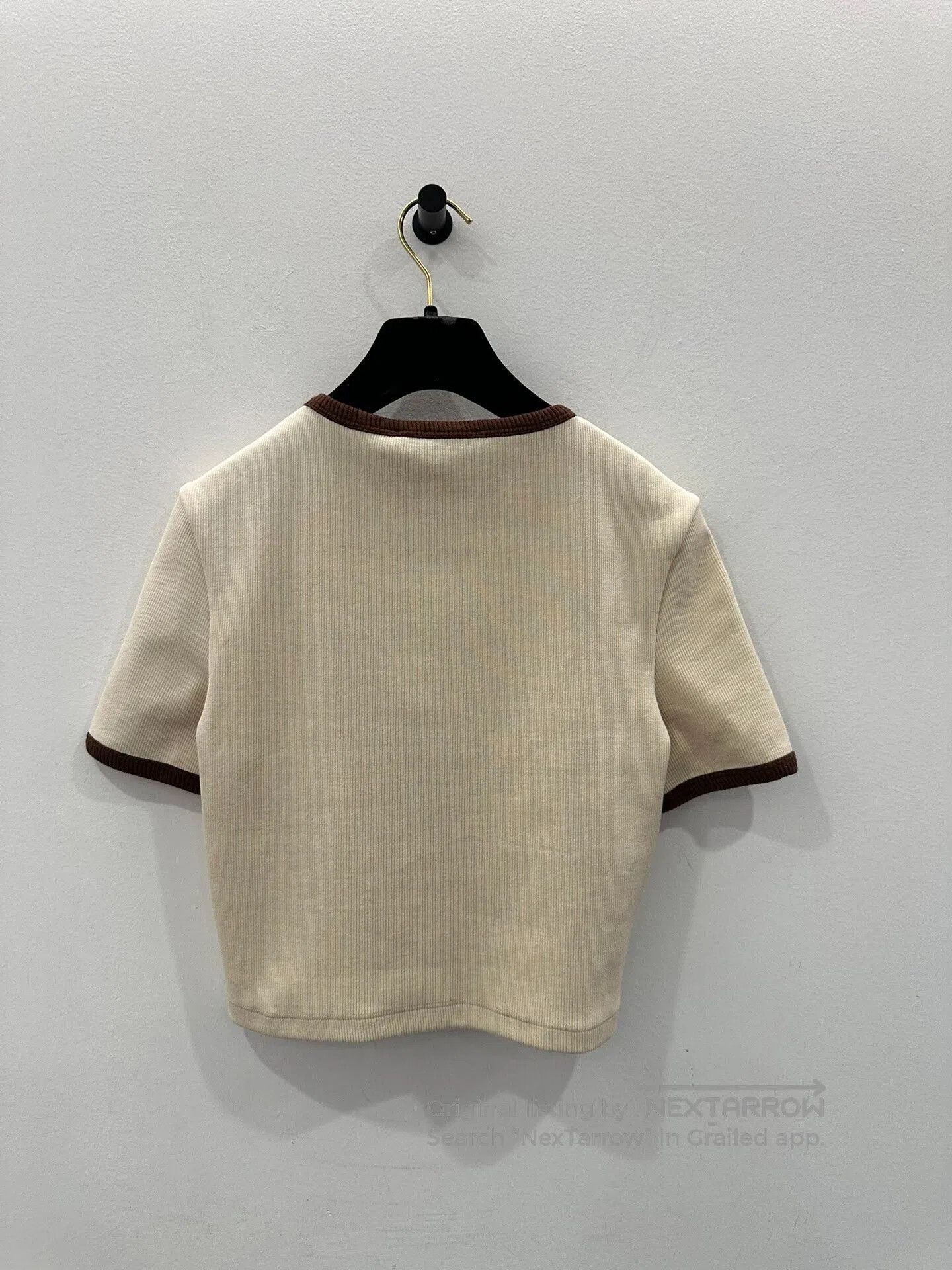Miu Miu miumiu beige color block knit t. Size US M / EU 48-50 / 2 - 3 Thumbnail