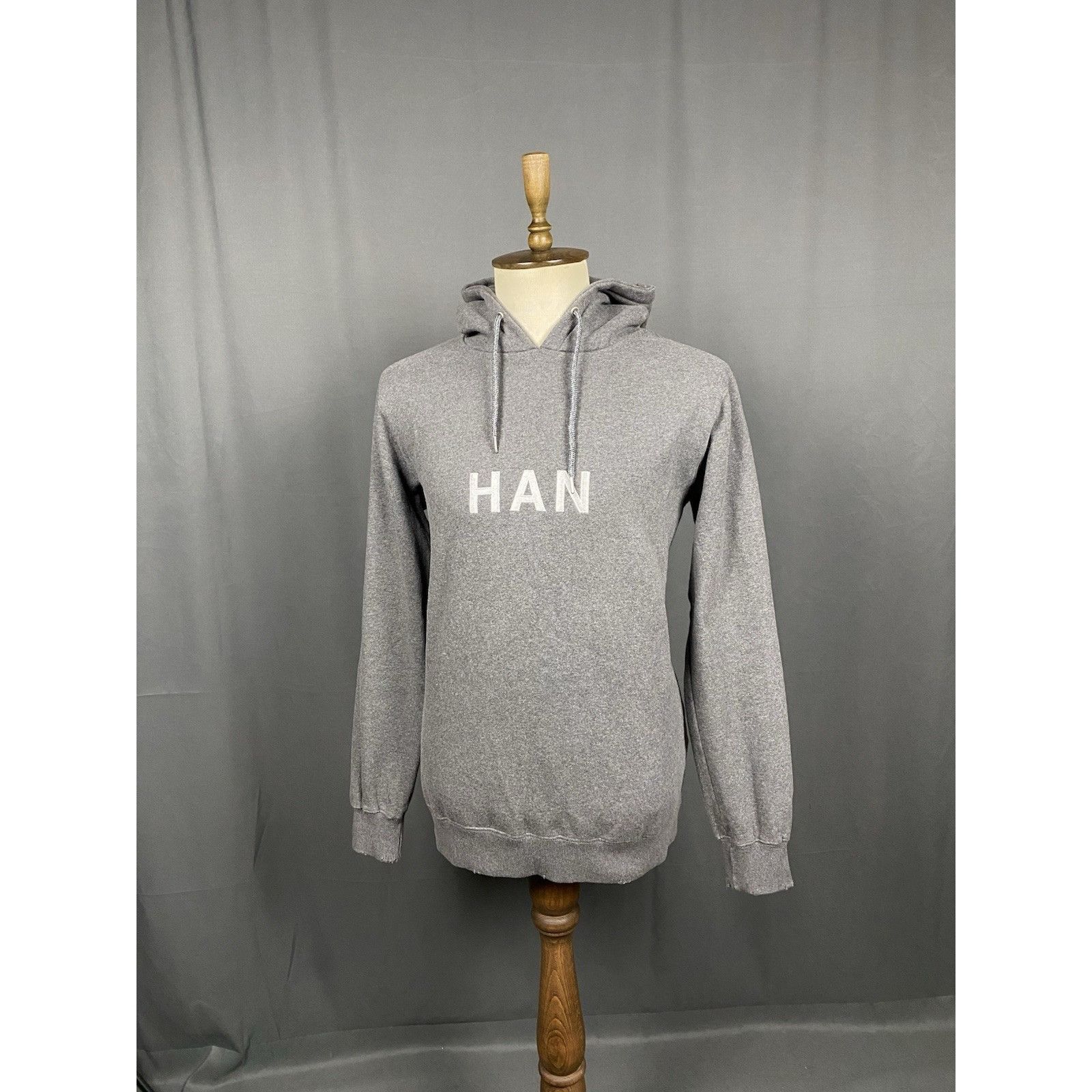 Han Kjobenhavn Han Kjobenhavn Big Logo Men's Gray Distressed Oversized Hood Size US XL / EU 56 / 4 - 2 Thumbnail