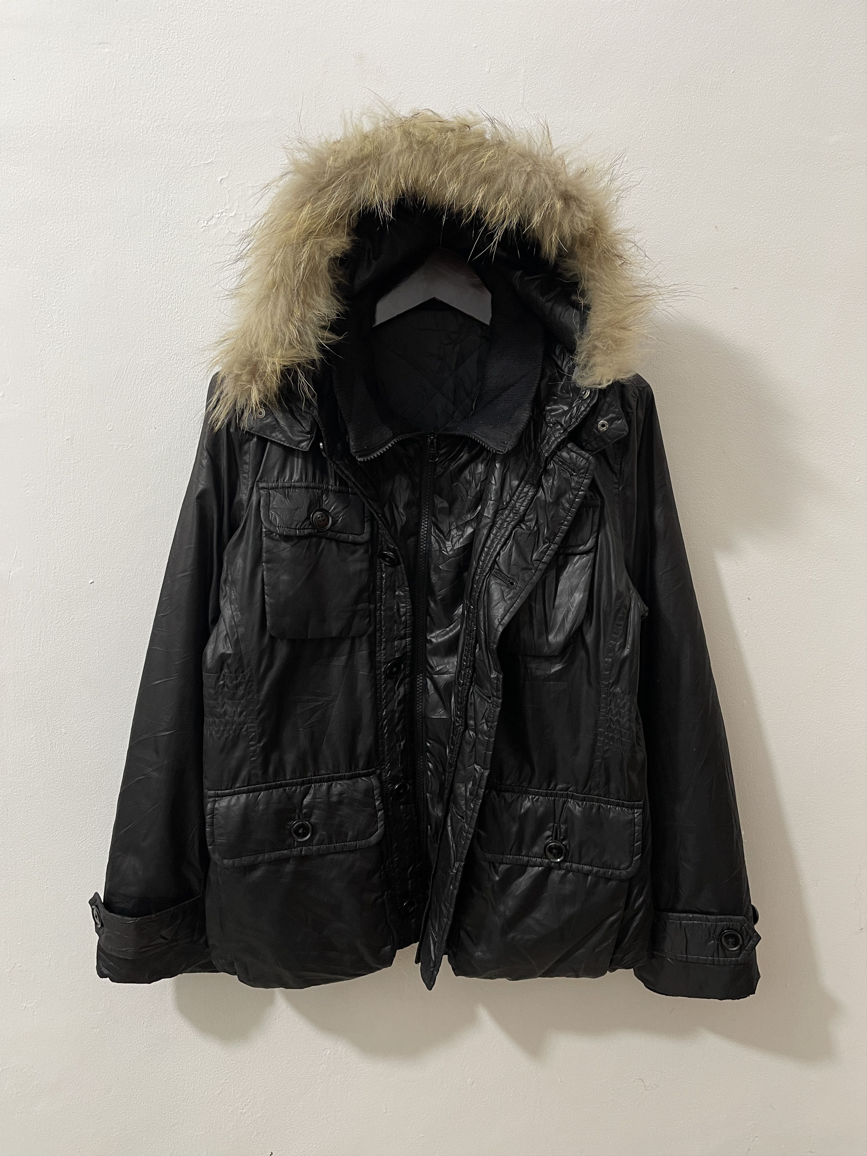 Japanese Brand Vkei RussK Faux Fur Riders Jacket Backlash Ifsix
