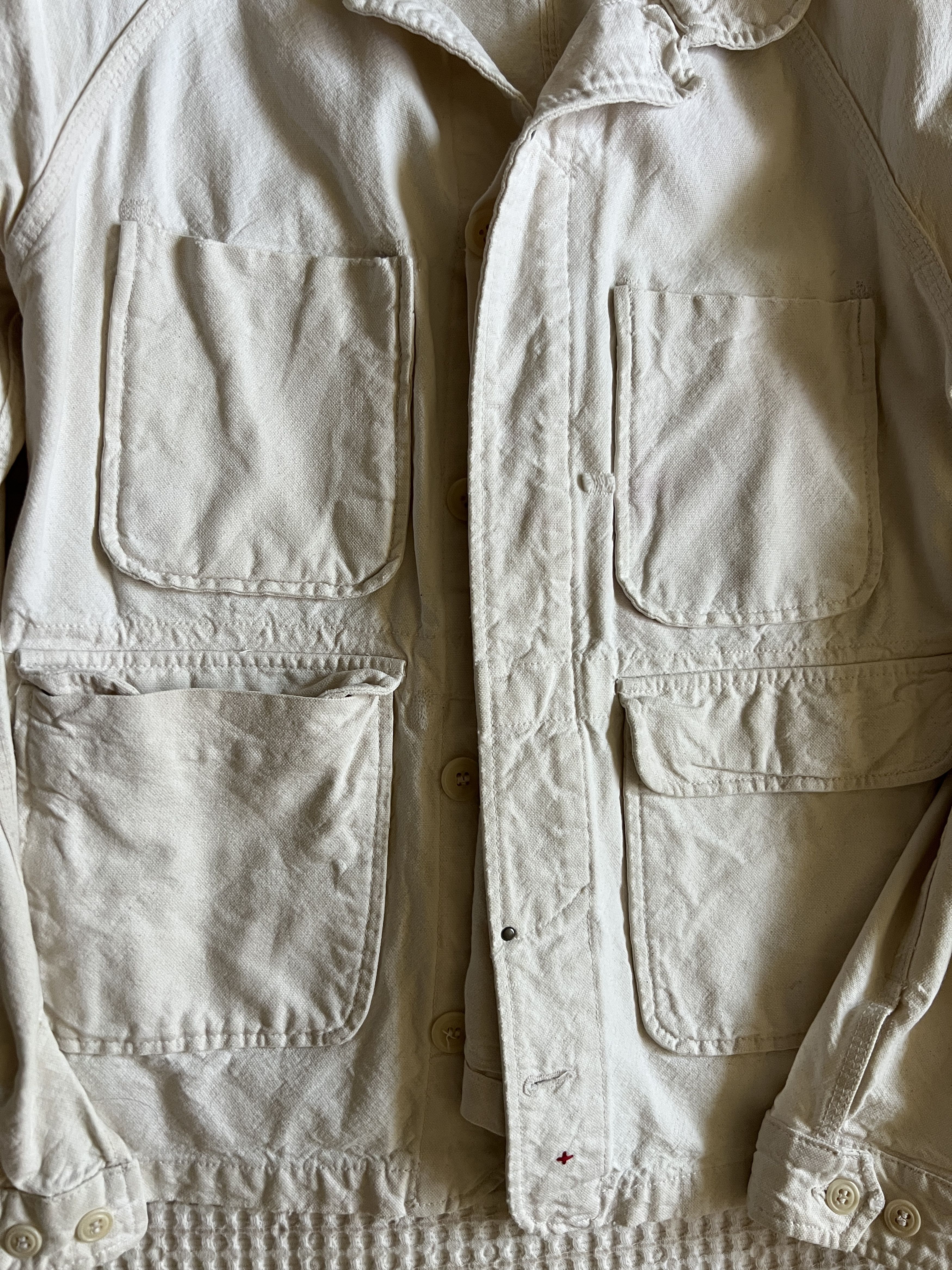 Apolis Apolis Canvas White Chore Jacket Made In USA Mens M Size US M / EU 48-50 / 2 - 3 Thumbnail