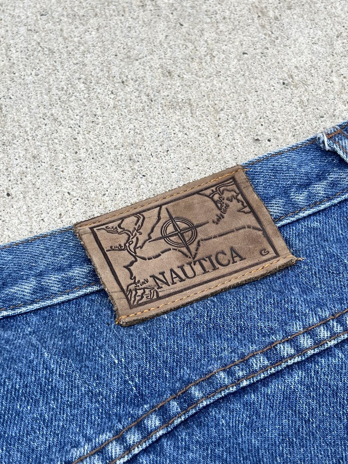 JNCO Vintage 90’s Nautica Competition Baggy Denim Shorts Size US 36 / EU 52 - 4 Thumbnail