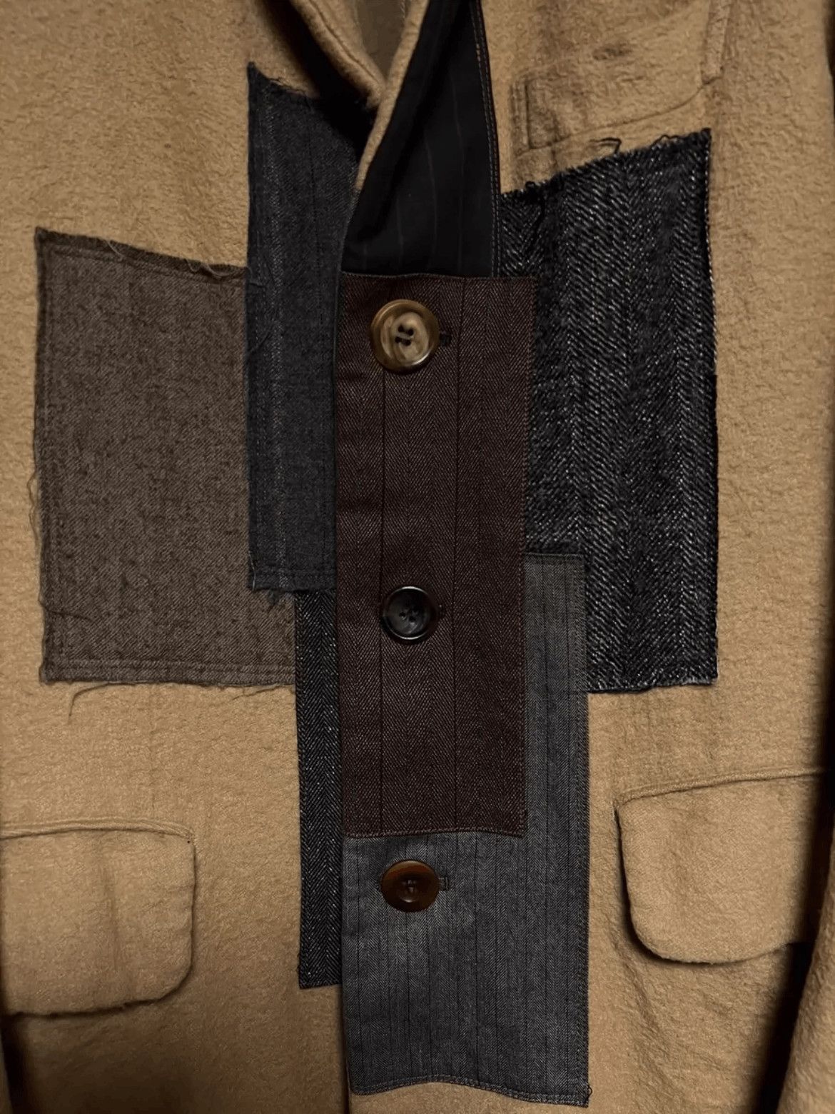 Junya Watanabe Junya Watanabe 13AW Patches Wool Coat Size US M / EU 48-50 / 2 - 3 Thumbnail