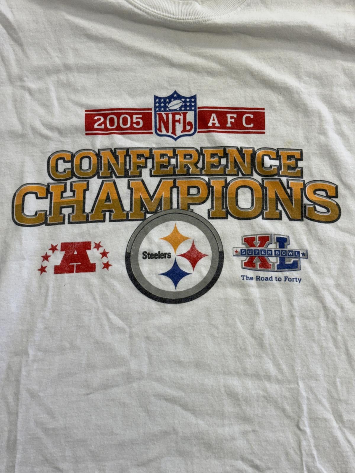 Reebok Vintage NFL Steelers T-shirt 2005 AFC Conference Champions Size US M / EU 48-50 / 2 - 3 Thumbnail