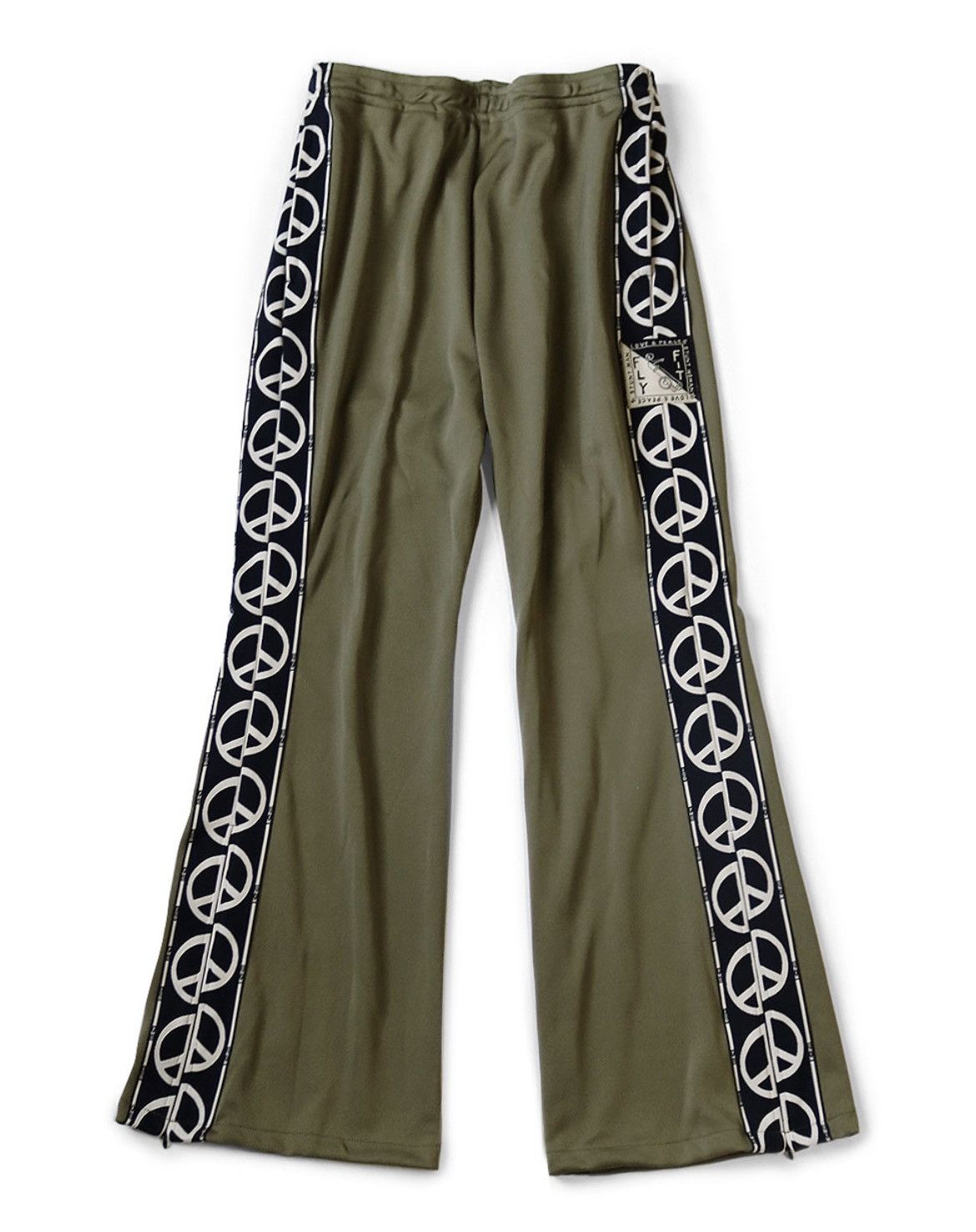 Kapital Kapital TH.D.D peace smooth jersey flare track pants Size US 34 / EU 50 - 1 Preview