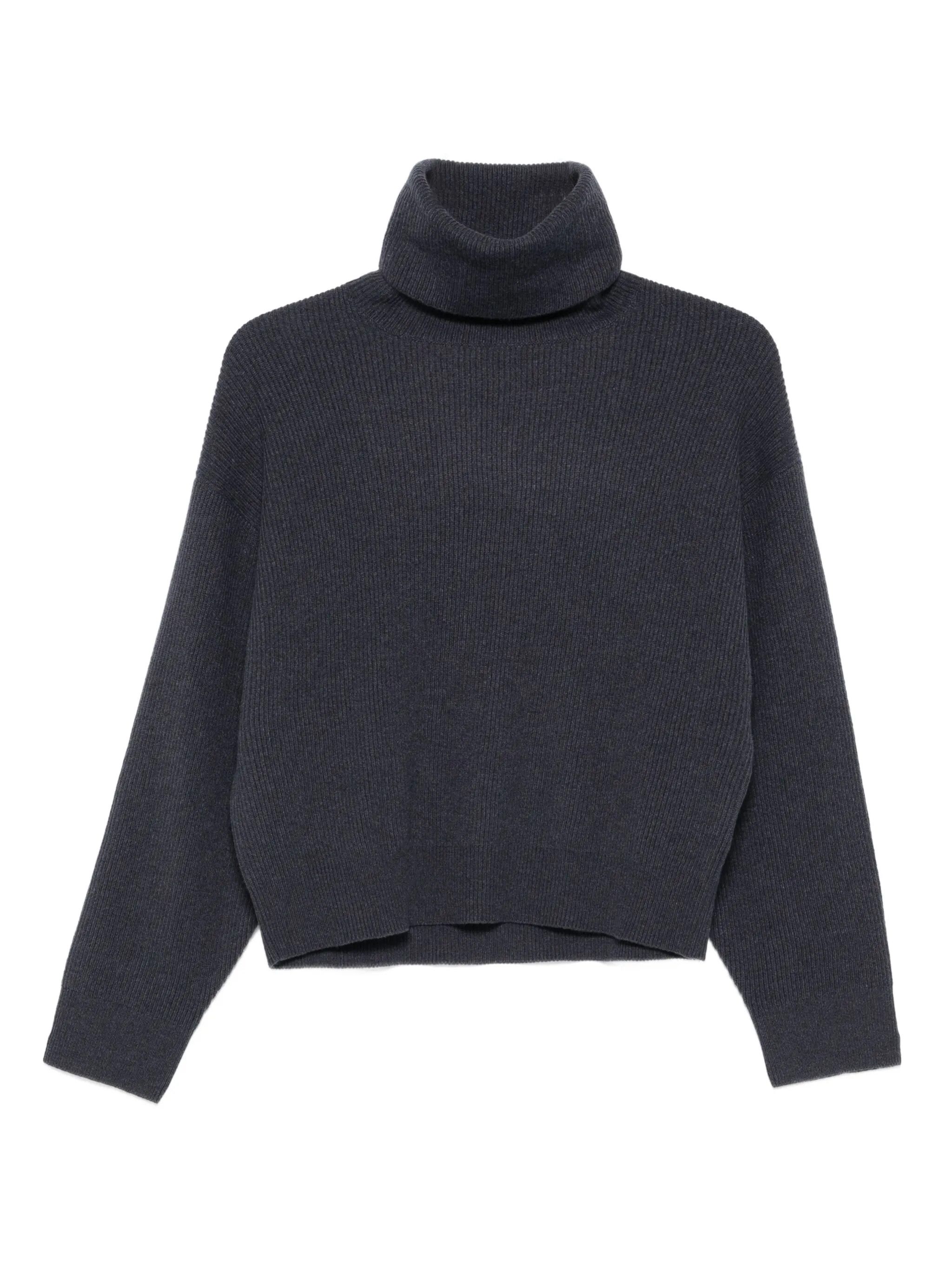 Brunello Cucinelli o1y0825 Turtleneck Sweater in Navy Size L / US 10 / IT 46 - 1 Thumbnail