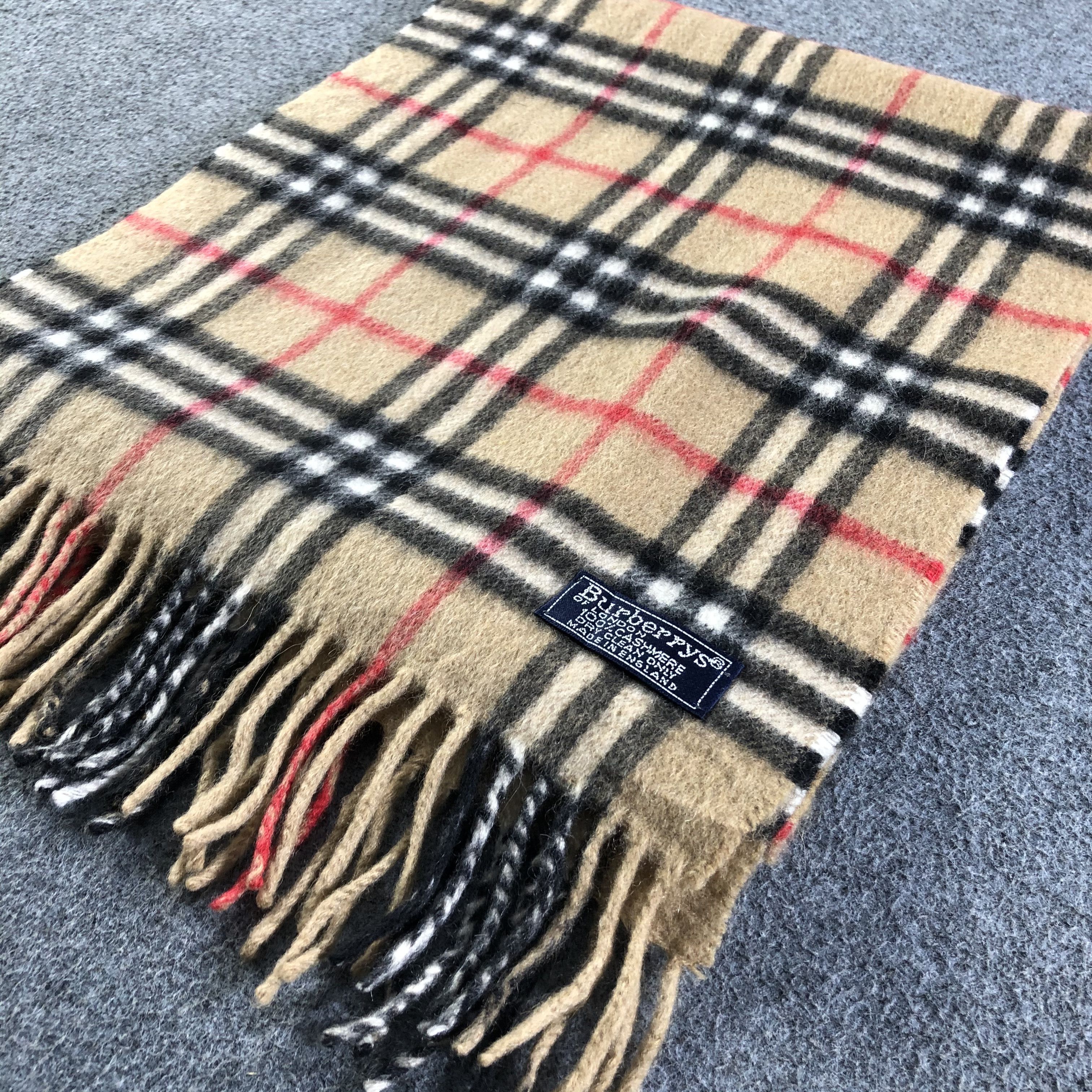 Burberry Burberrys Cashmere Scarf / Muffler / Neckwear P104 Size ONE SIZE - 4 Thumbnail