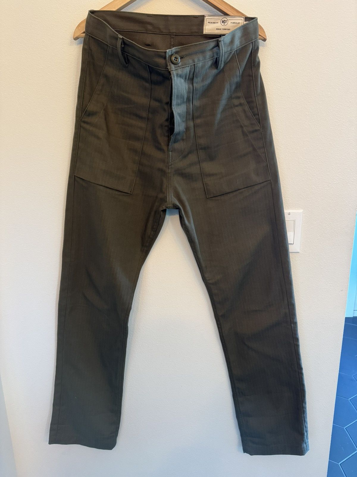 Rogue Territory RGT Fatigue Pants Olive Herringbone Size US 31 - 1 Thumbnail