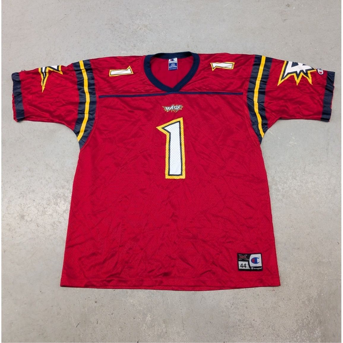 Champion × Vintage Y2K Orlando Rage XFL Champion Football jersey Size US XL / EU 56 / 4 - 1 Thumbnail