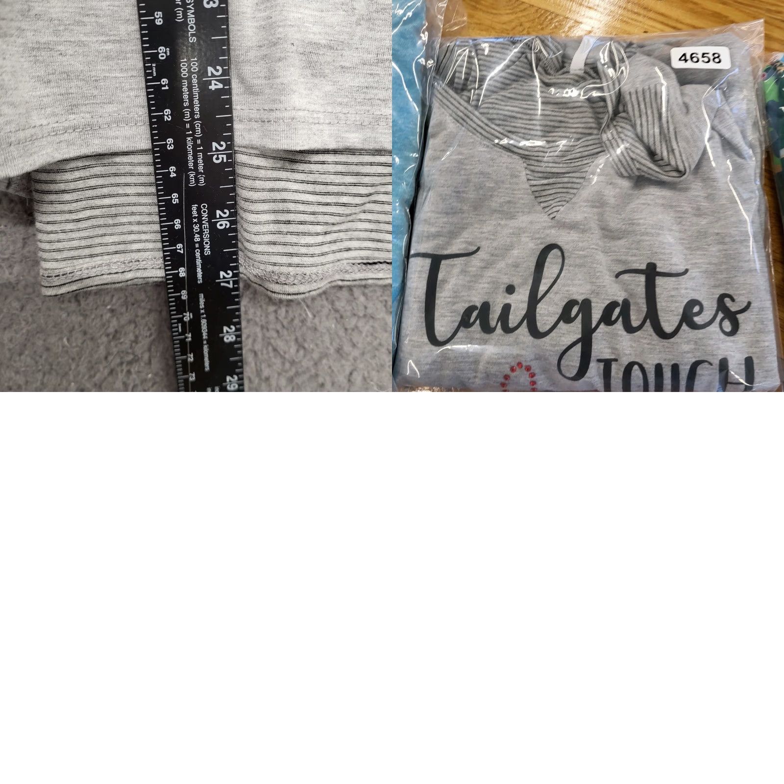Vintage Leo & Nicole Shirt Woman's Large Gray Tail Gates and Touch Downs Football Shirt Women Football Size L / US 10 / IT 46 - 9 Thumbnail