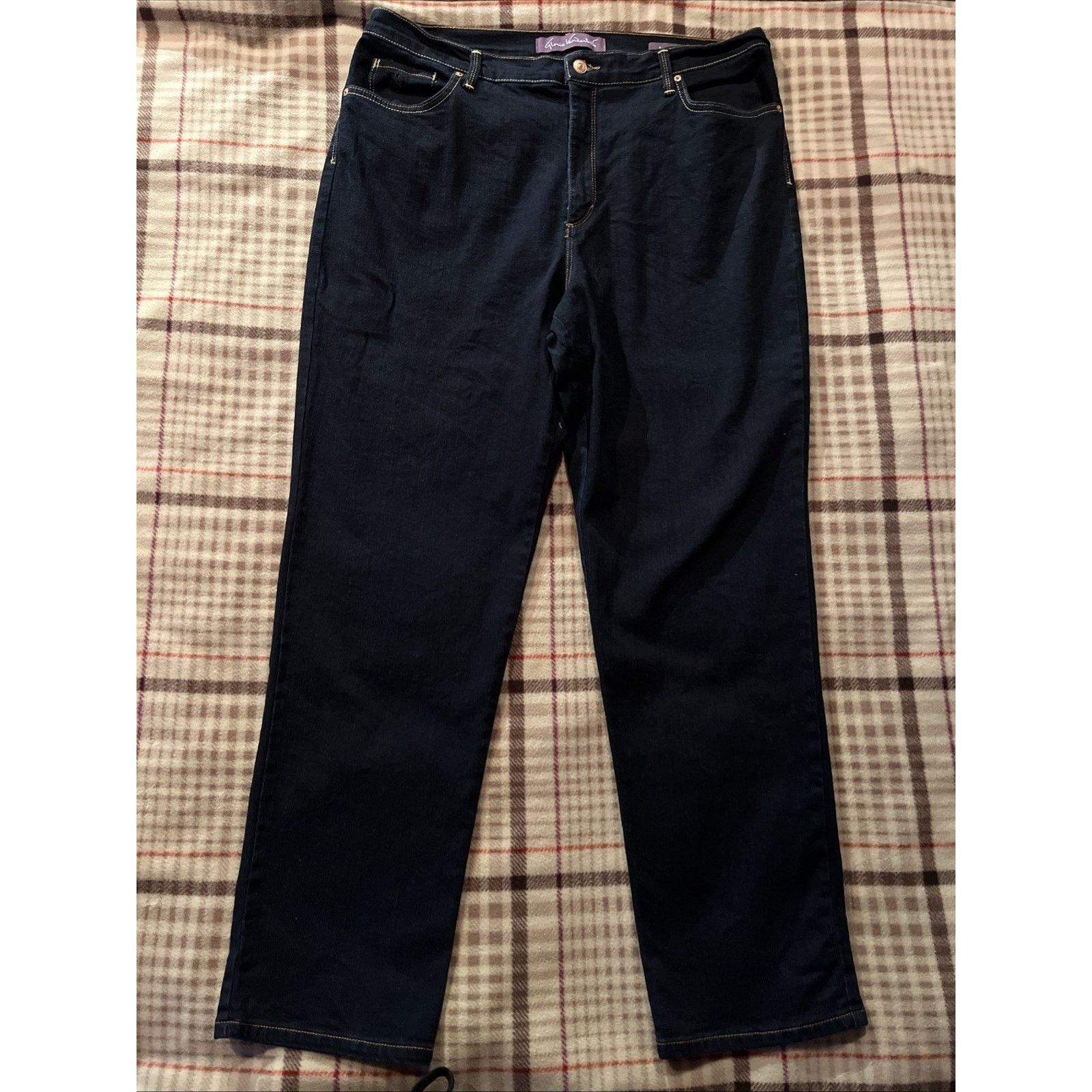 Gloria Vanderbilt Gloria Vanderbilt Jeans Plus18 36x30 Long Amanda Blue Denim Size 40" / US 18 - 2 Thumbnail