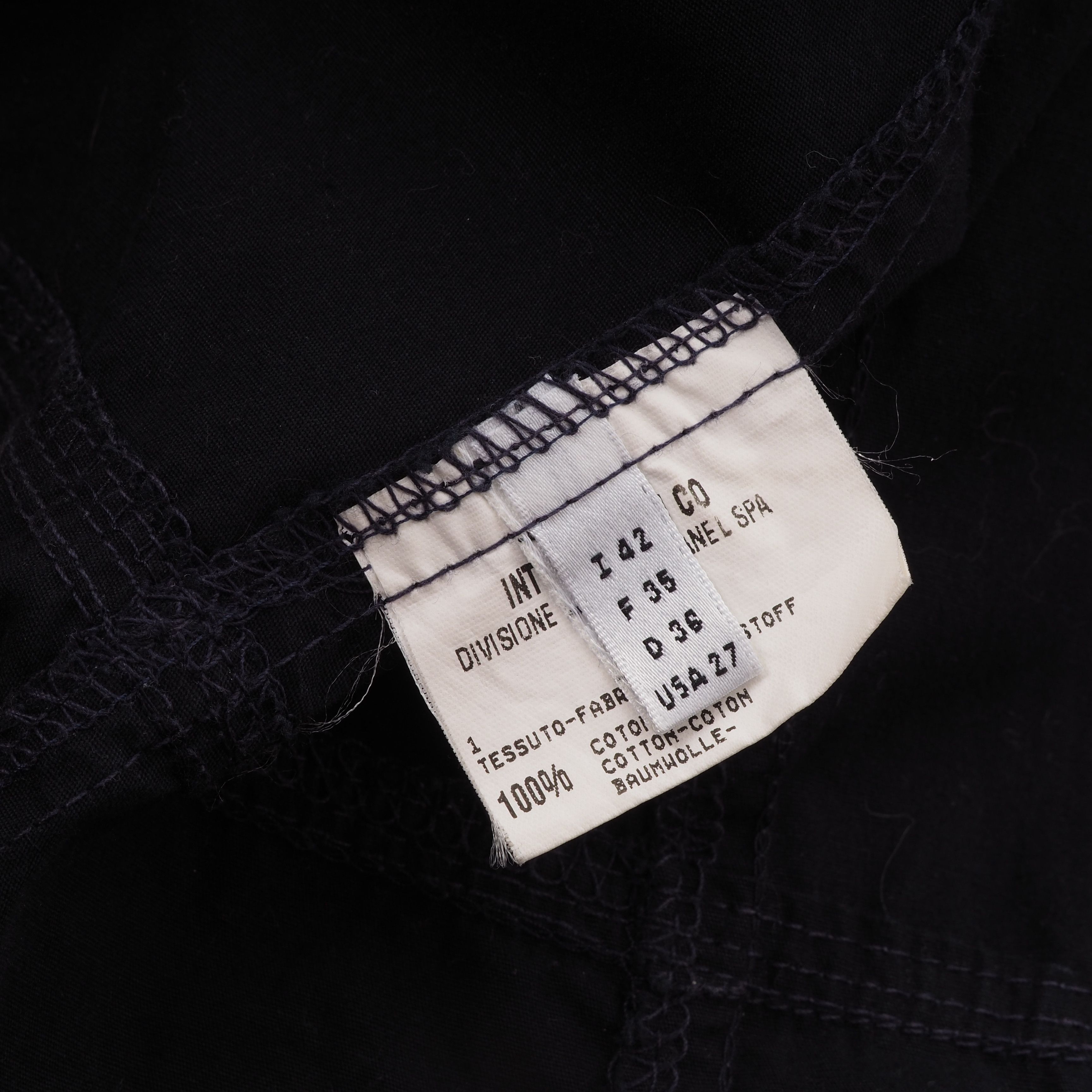 Marithe + Francois Girbaud × Vintage Marithe Francois Girbaud Vintage Navy Blue Over Coat Jacket Size M / US 6-8 / IT 42-44 - 8 Thumbnail