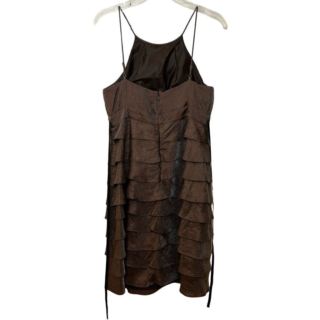 Vintage Y2K ABG Ruffled Tiered Shimmery Cocktail Prom Occasion Sz 10 Size L / US 10 / IT 46 - 3 Thumbnail