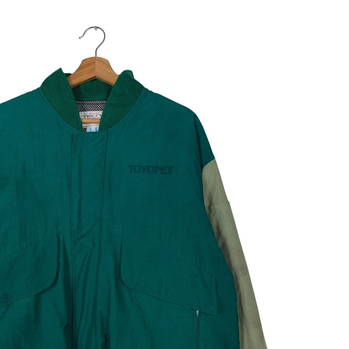 Japanese Brand TOYOTA Tecno TOYOPET Big Logo Bomber Jacket #2063-C90 Size US L / EU 52-54 / 3 - 7 Thumbnail