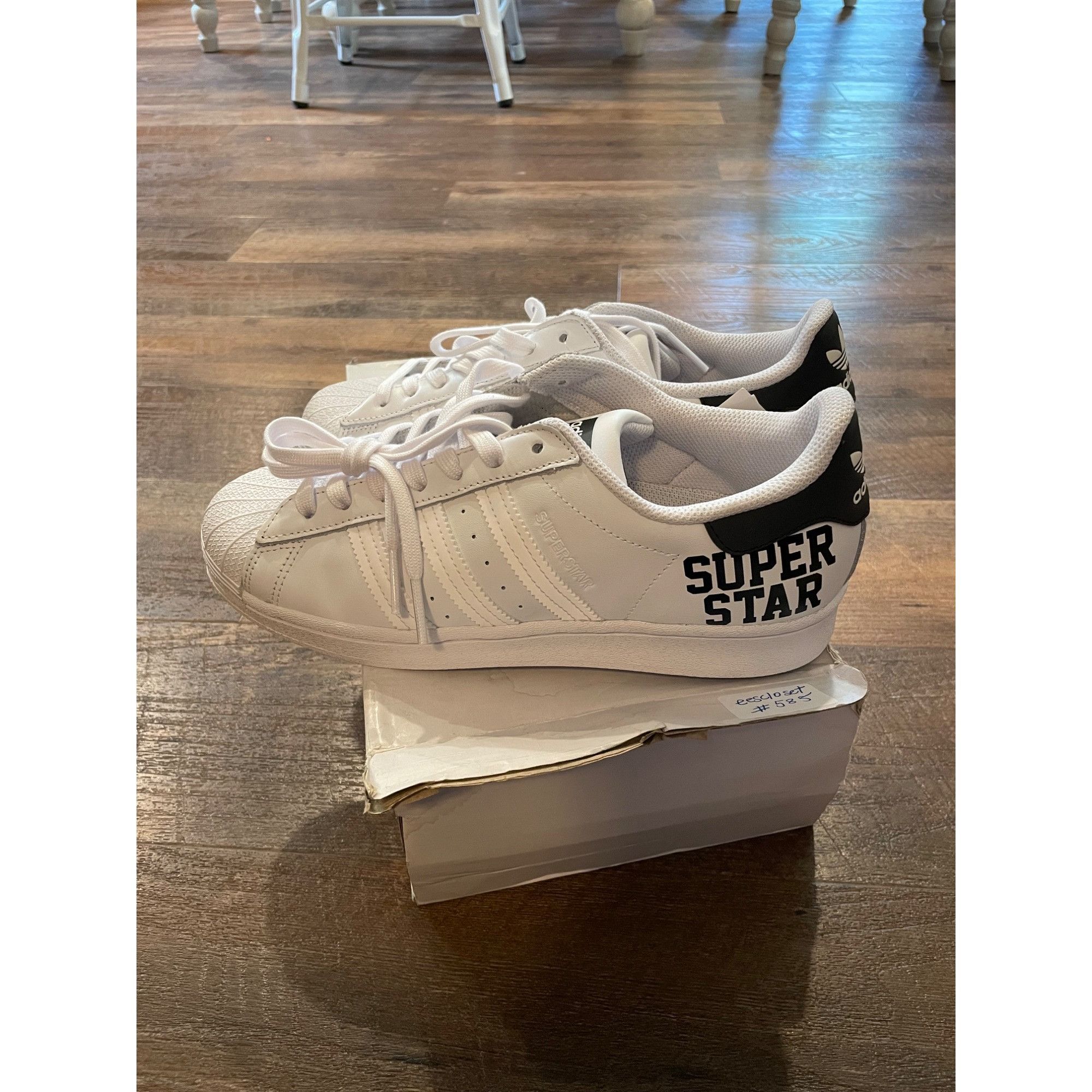 Adidas Adidas Superstar ‘Varsity Pack’ White/Black Sneakers Men’s 7 Size US 7.5 / EU 40-41 - 6 Thumbnail