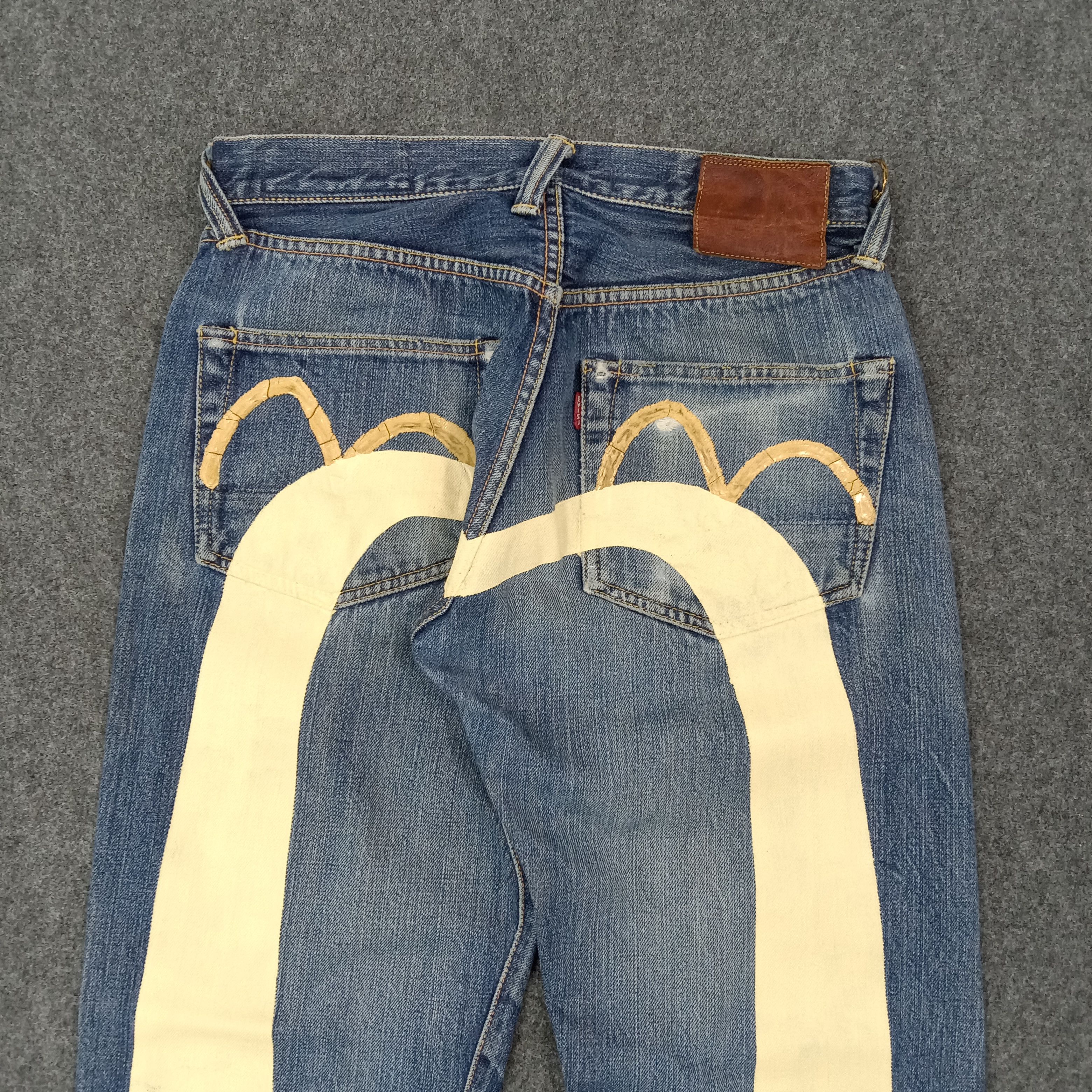 Evisu Evisu Selvedge Japanese Daicock Custom Denim Jeans C265N32 Size US 27 - 2 Thumbnail