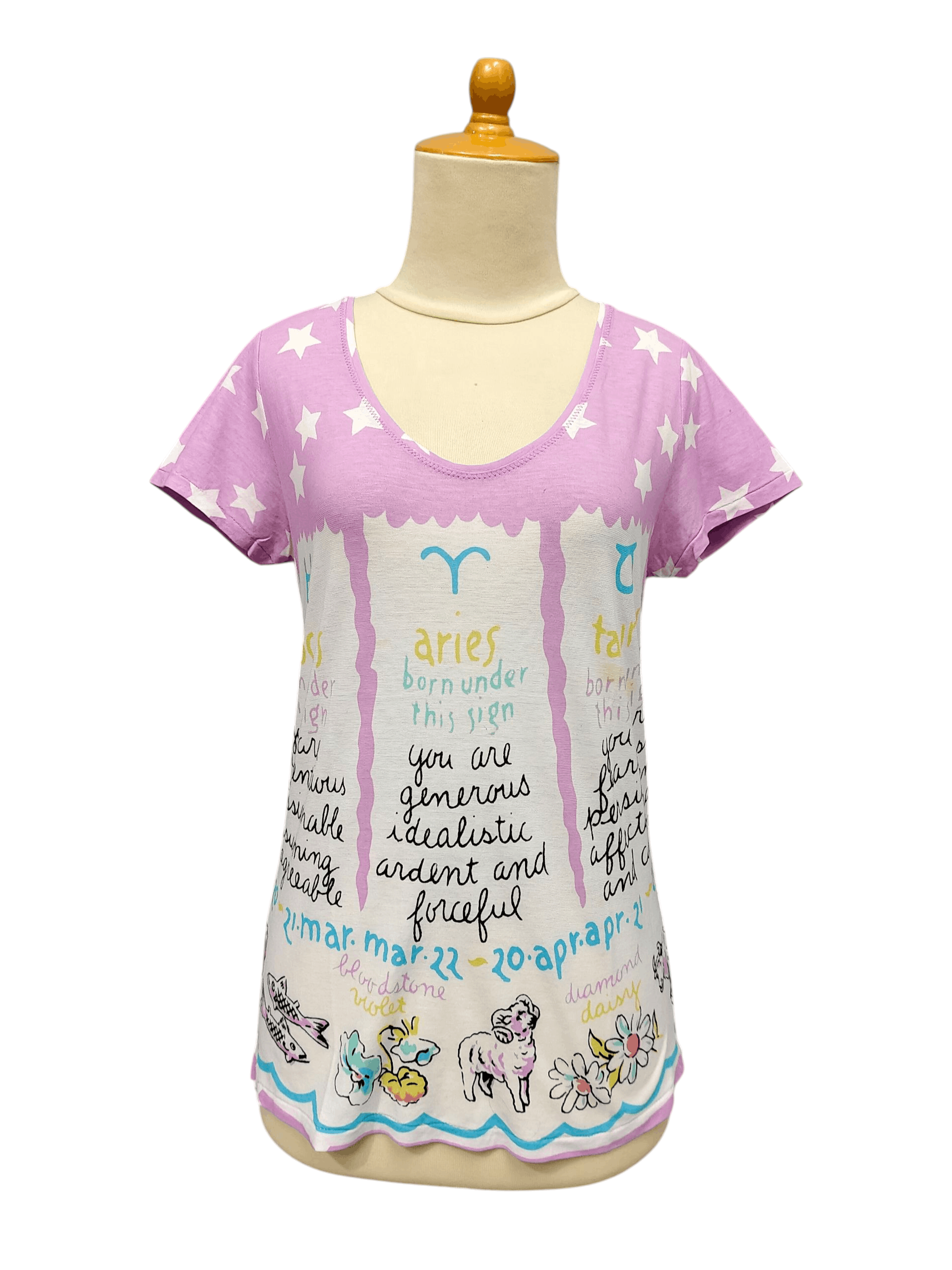 Tsumori Chisato DOPE🇯🇵Tsumori Chisato Zodiac Art Graphic Tshirt Size M / US 6-8 / IT 42-44 - 9 Thumbnail
