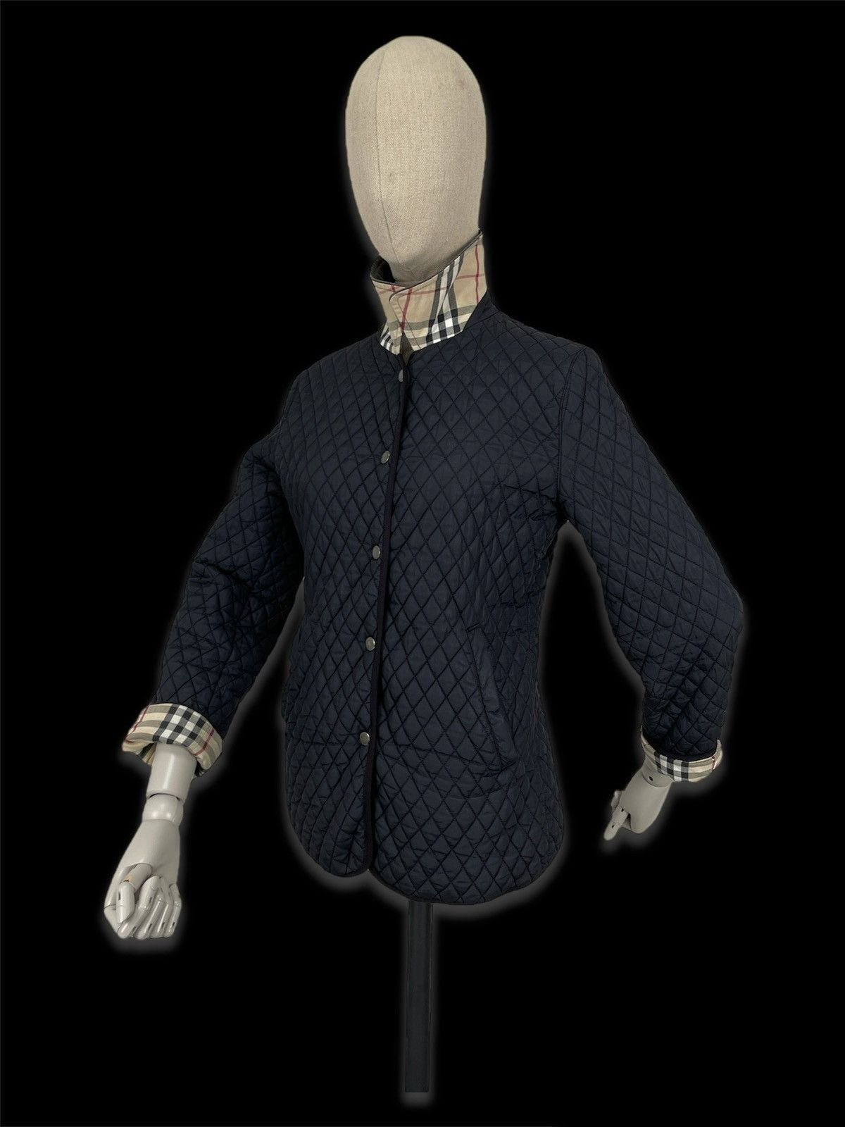 Burberry × Vintage BURBERRYS Nova Paid Quilted Snap-Buttons Coat Trench Jacket Size S / US 4 / IT 40 - 9 Thumbnail