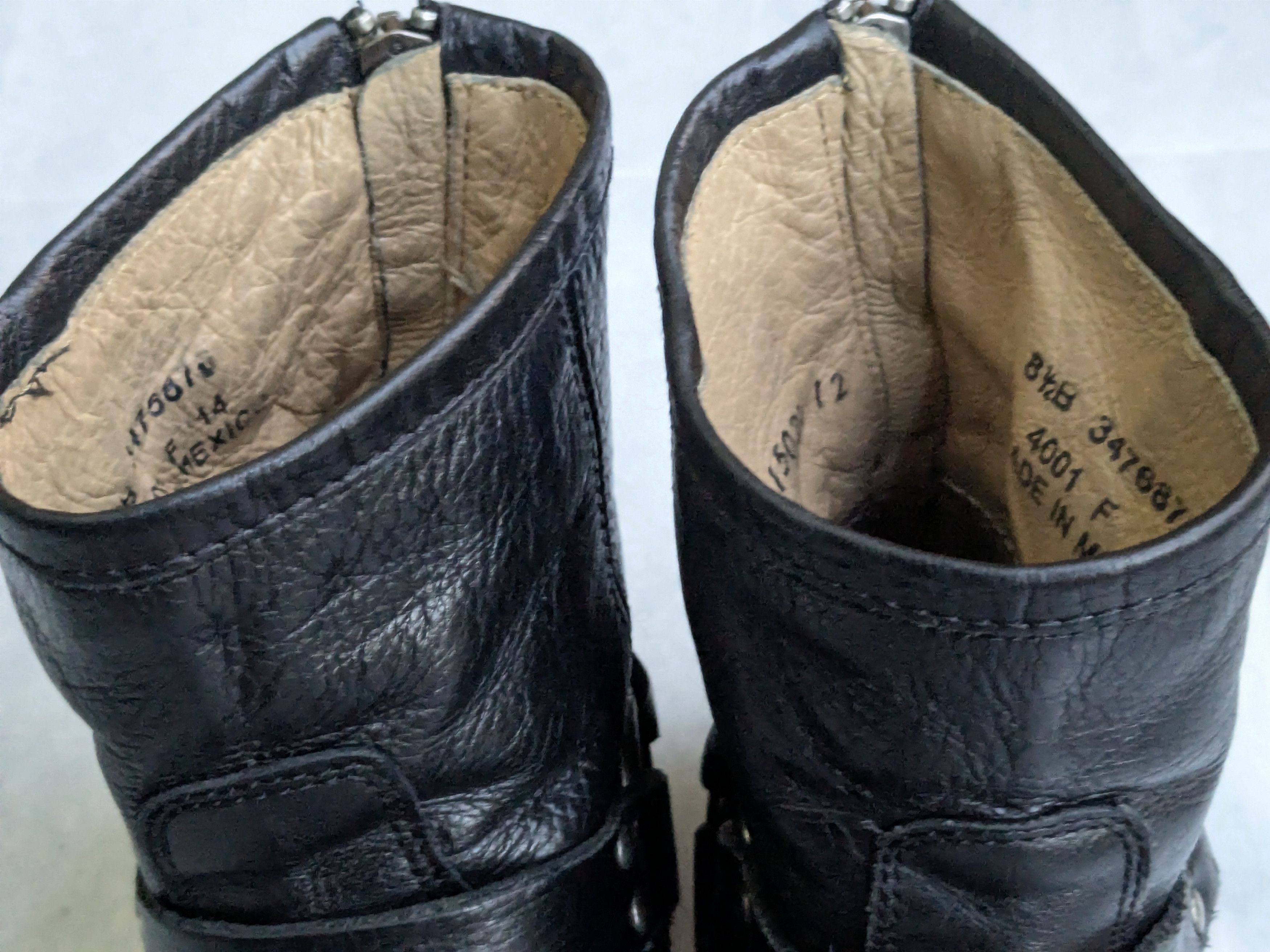 Frye Frye Harness Boots Black 7 Leather Back Zip Size US 7 / EU 40 - 2 Thumbnail