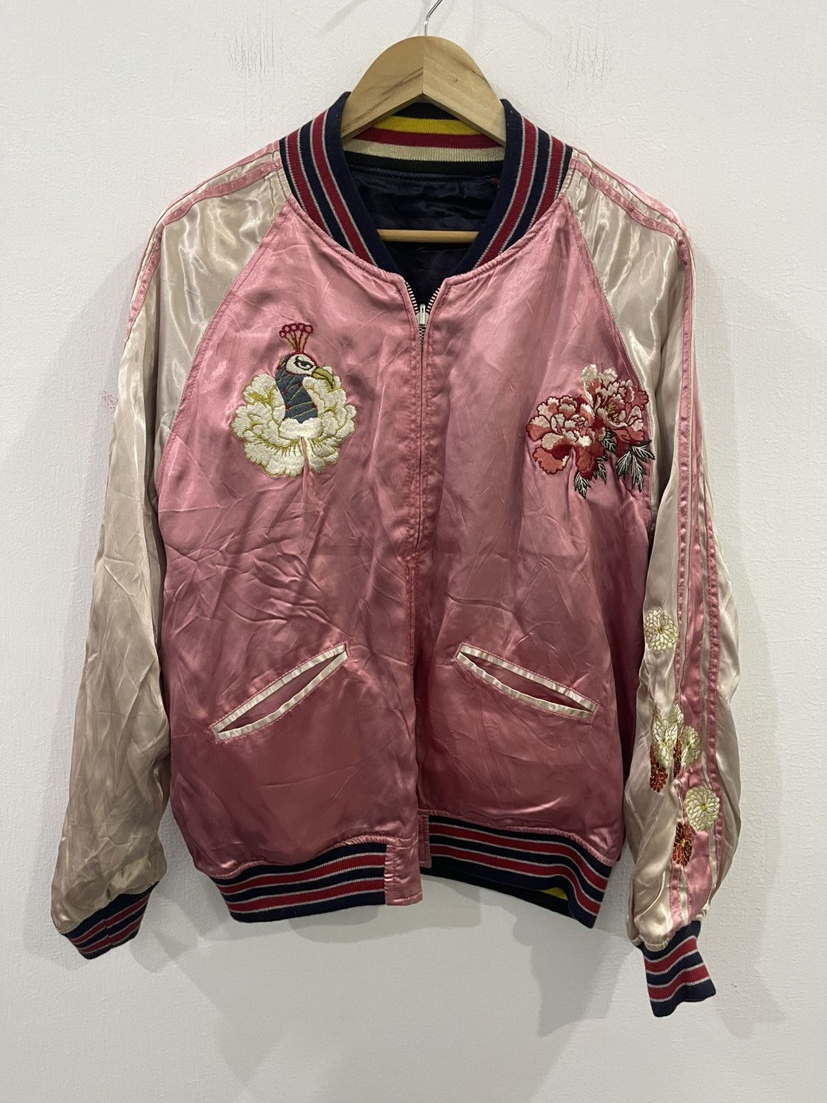 Japanese Brand Houston Rayon Sukajan Reversible Souvenier Jacket Size US L / EU 52-54 / 3 - 2 Thumbnail
