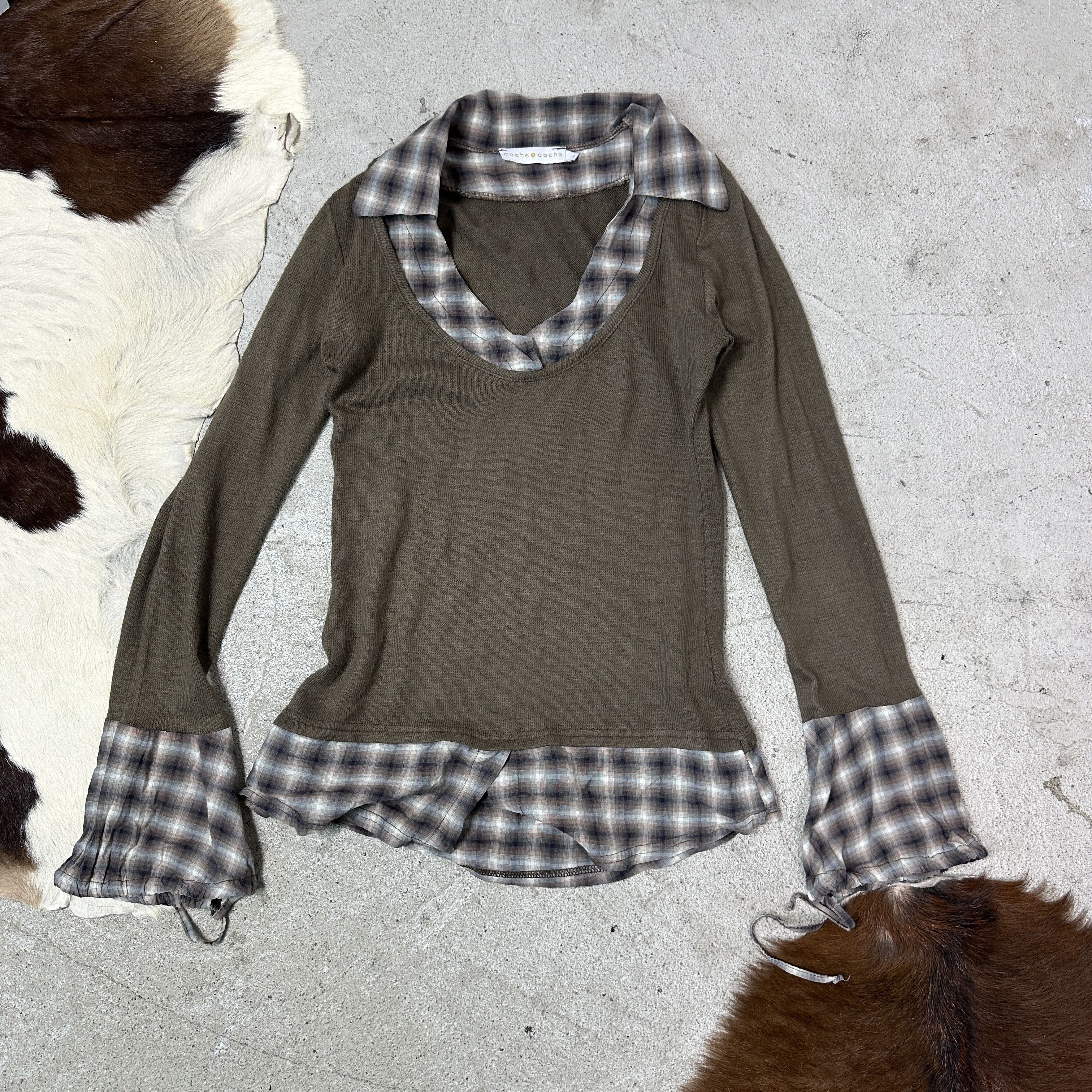 Vintage Vintage Avant Garde Fitted School Girl Sweater Y2K Size S / US 4 / IT 40 - 2 Thumbnail