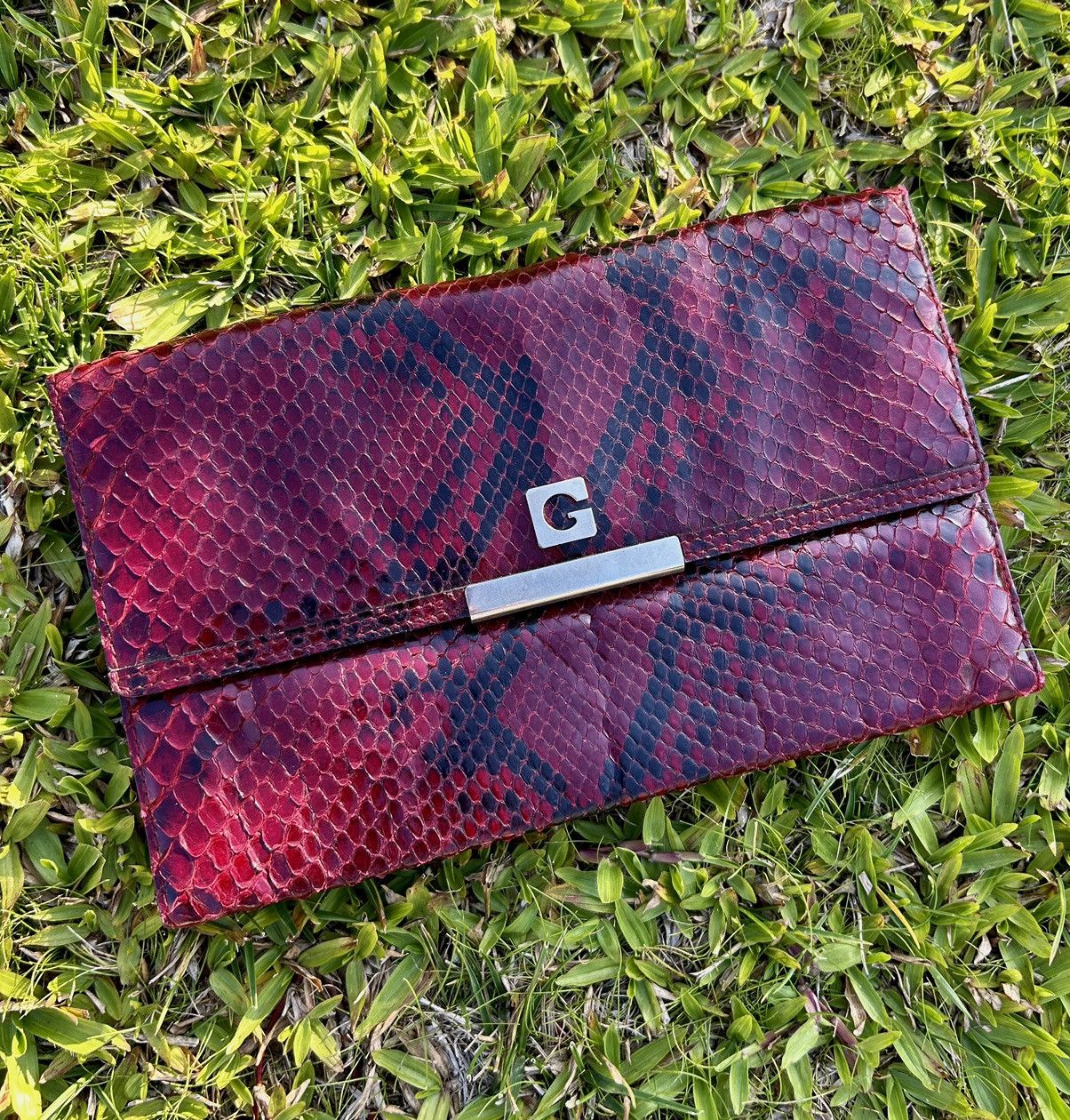 Vintage Gherardini Vintage Snake Print Clutch Size ONE SIZE - 1 Thumbnail
