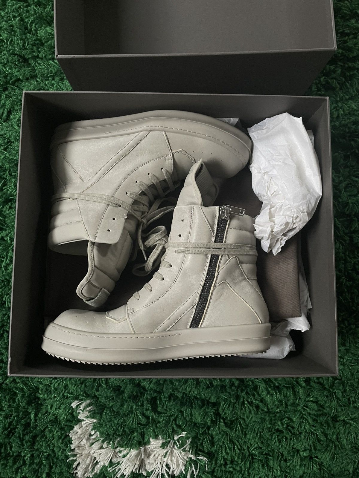 Rick Owens Rick Owens geobasket milk EU41 Size US 8 / EU 41 - 3 Thumbnail