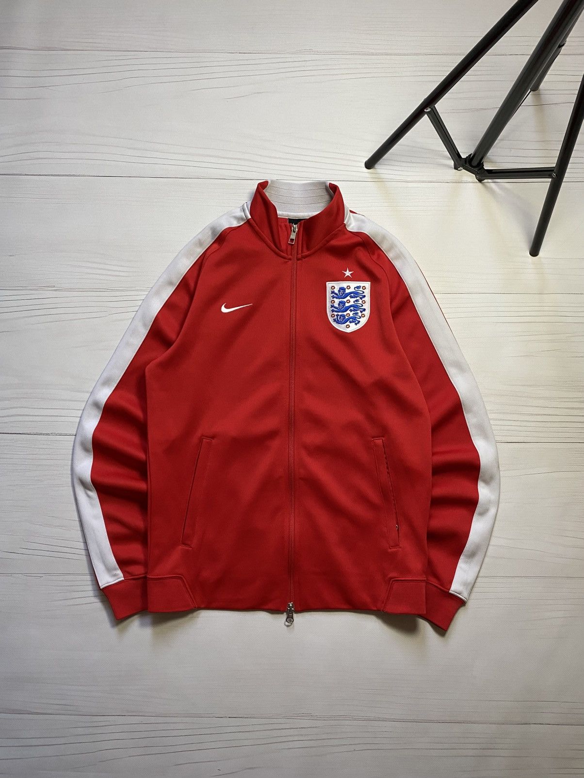 Nike Vintage Nike England 2014 track jacket 589856-600 Size US S / EU 44-46 / 1 - 1 Thumbnail