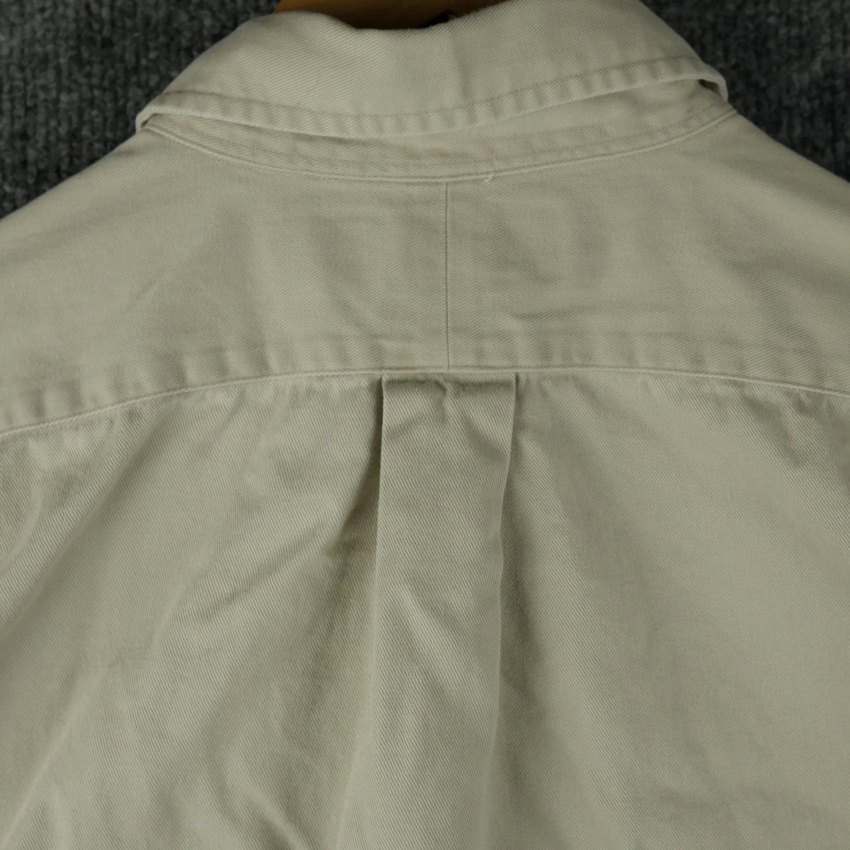 Ralph Lauren Ralph Lauren Shirt Mens XL Beige Twill Button-Down Long Sleeve Pony Heavy Cotton Size US XL / EU 56 / 4 - 4 Thumbnail