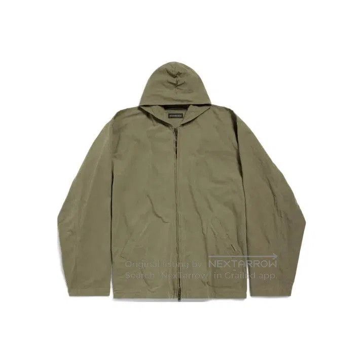 Balenciaga Balenciaga Hooded Long Sleeve Jacket in Green. Size US XS / EU 42 / 0 - 1 Thumbnail