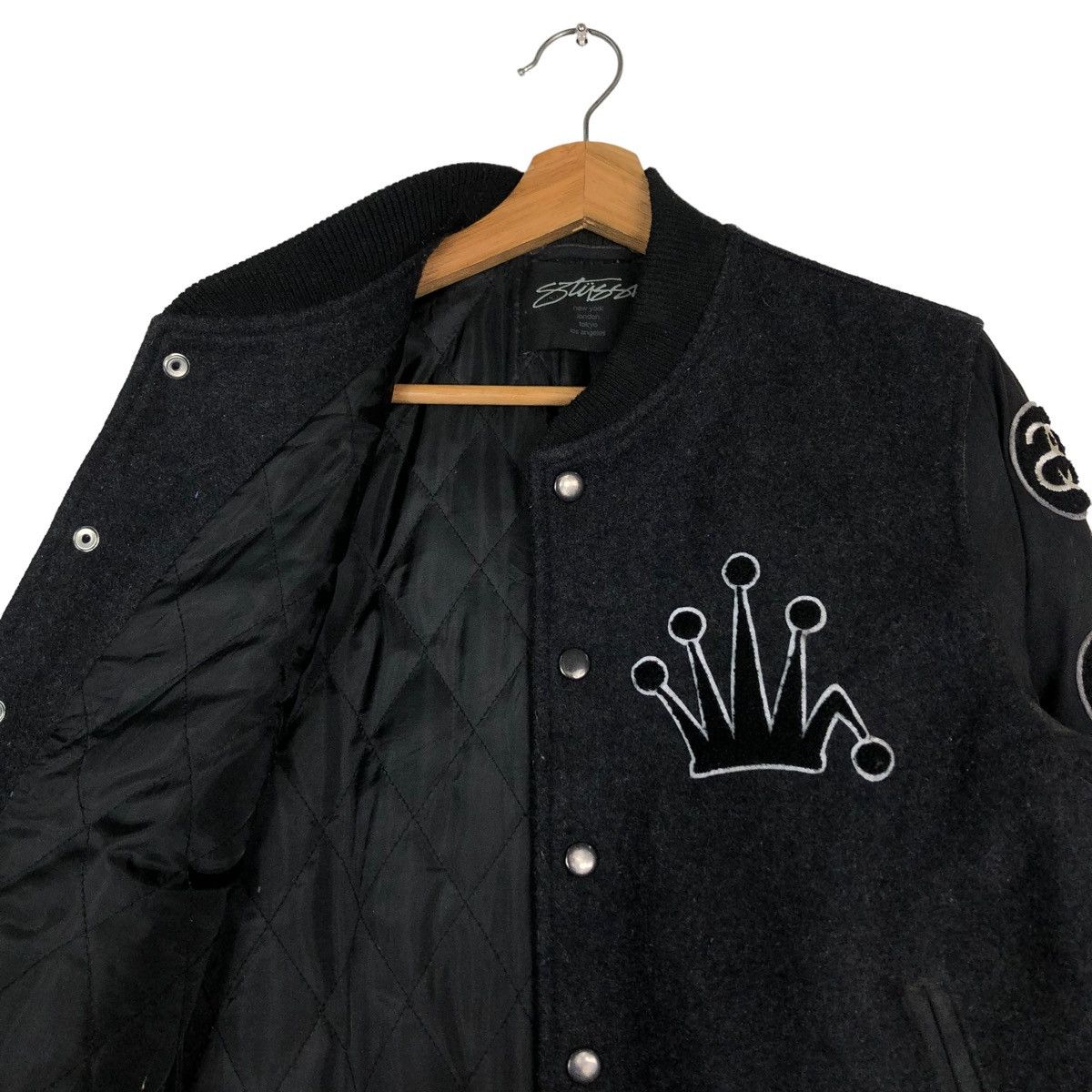 Stussy 🔥STUSSY CREW USA VARSITY JACKET BIG LOGO SPELL OUT Size US M / EU 48-50 / 2 - 12 Thumbnail