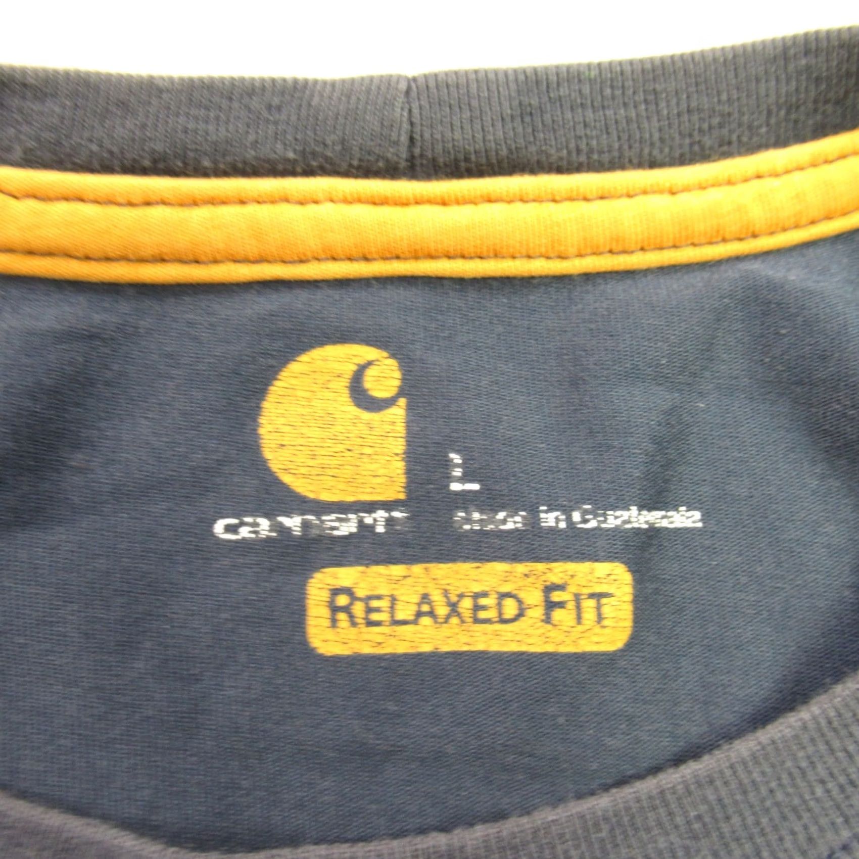 Carhartt Carhartt Shirt Mens Large Long Sleeve Crew Neck Outdoors Relaxed Fit Blue Size US L / EU 52-54 / 3 - 4 Thumbnail