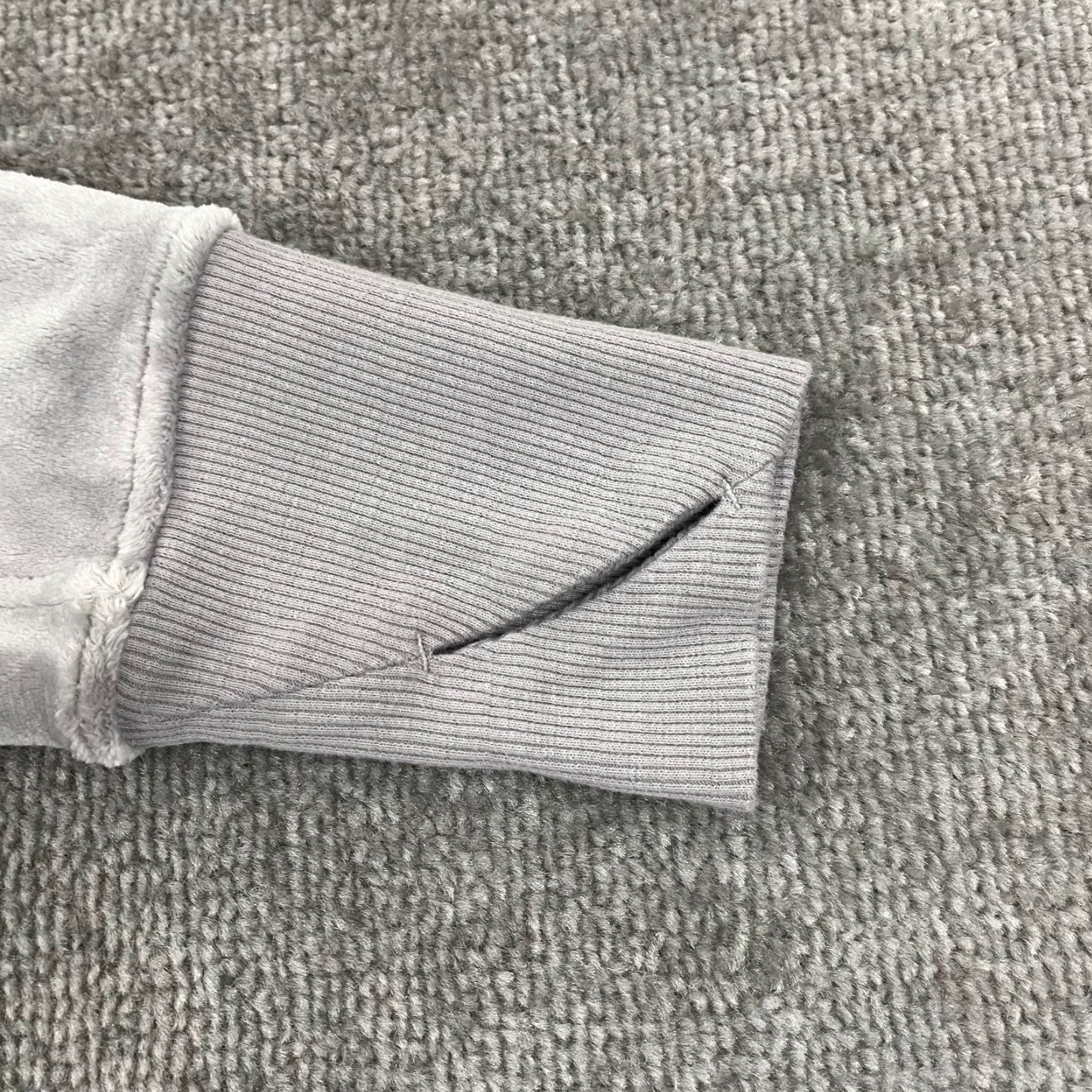 Athleta Athleta Hoodie Womens Small Gray Velour Triumph Double Cozy Gray 511432 Size S / US 4 / IT 40 - 6 Thumbnail
