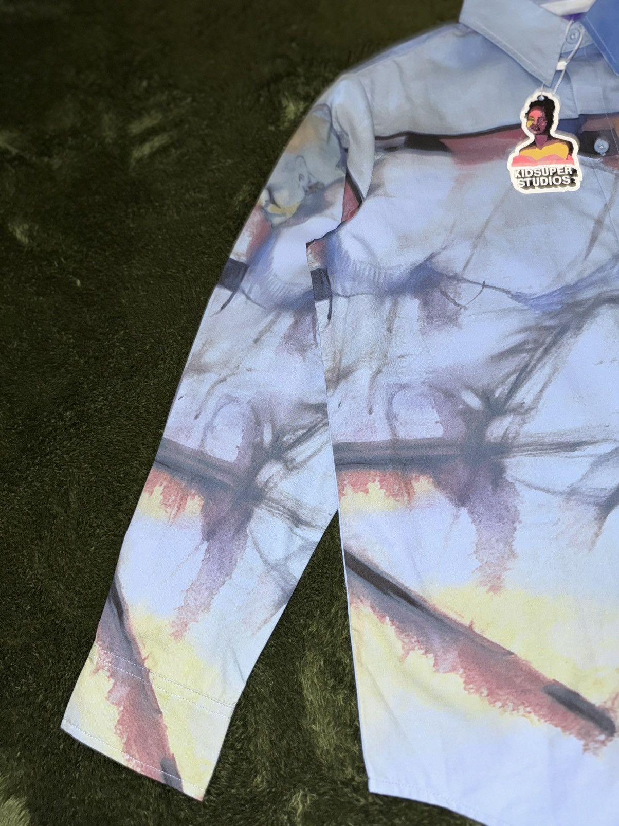KidSuper [M] KIDSUPER studio Portrait Printed Cotton Shirt Blue Size US M / EU 48-50 / 2 - 5 Thumbnail