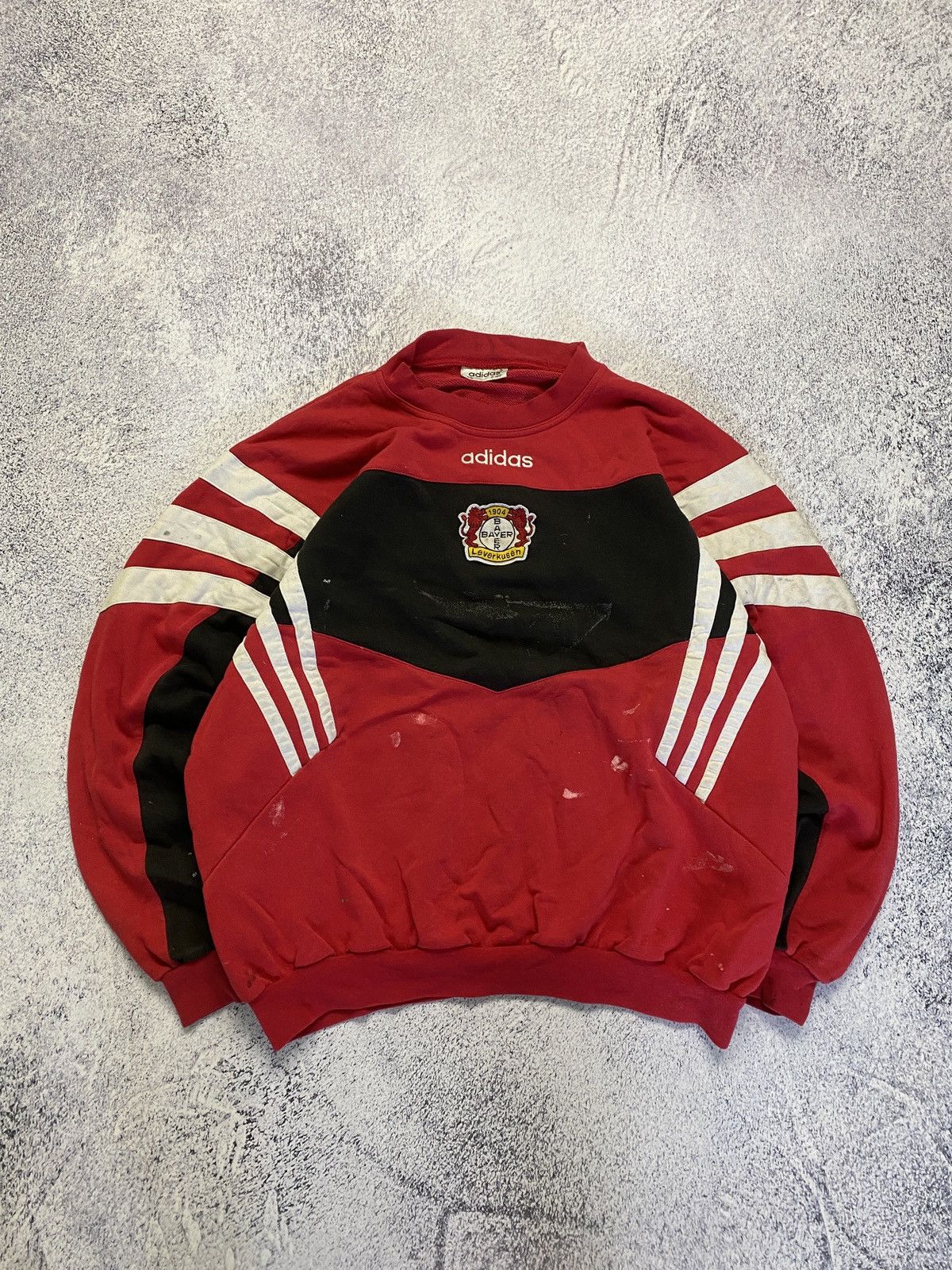 Very Rare Adidas Bayer 04 Leverkusen Sweatshirt 90’s Vintage