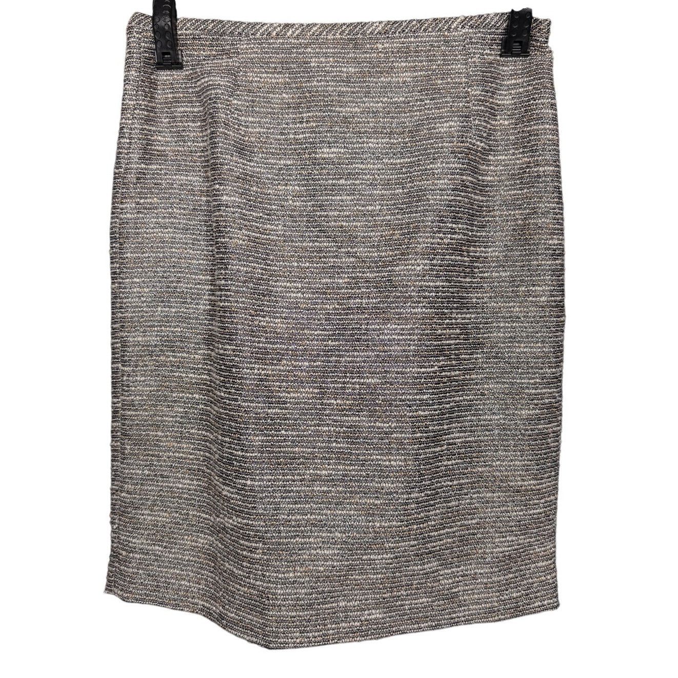 Calvin Klein Calvin Klein Tan Gold Shiny Pencil Skirt Work Formal 8P NWT Size 30" / US 8 / IT 44 - 1 Thumbnail