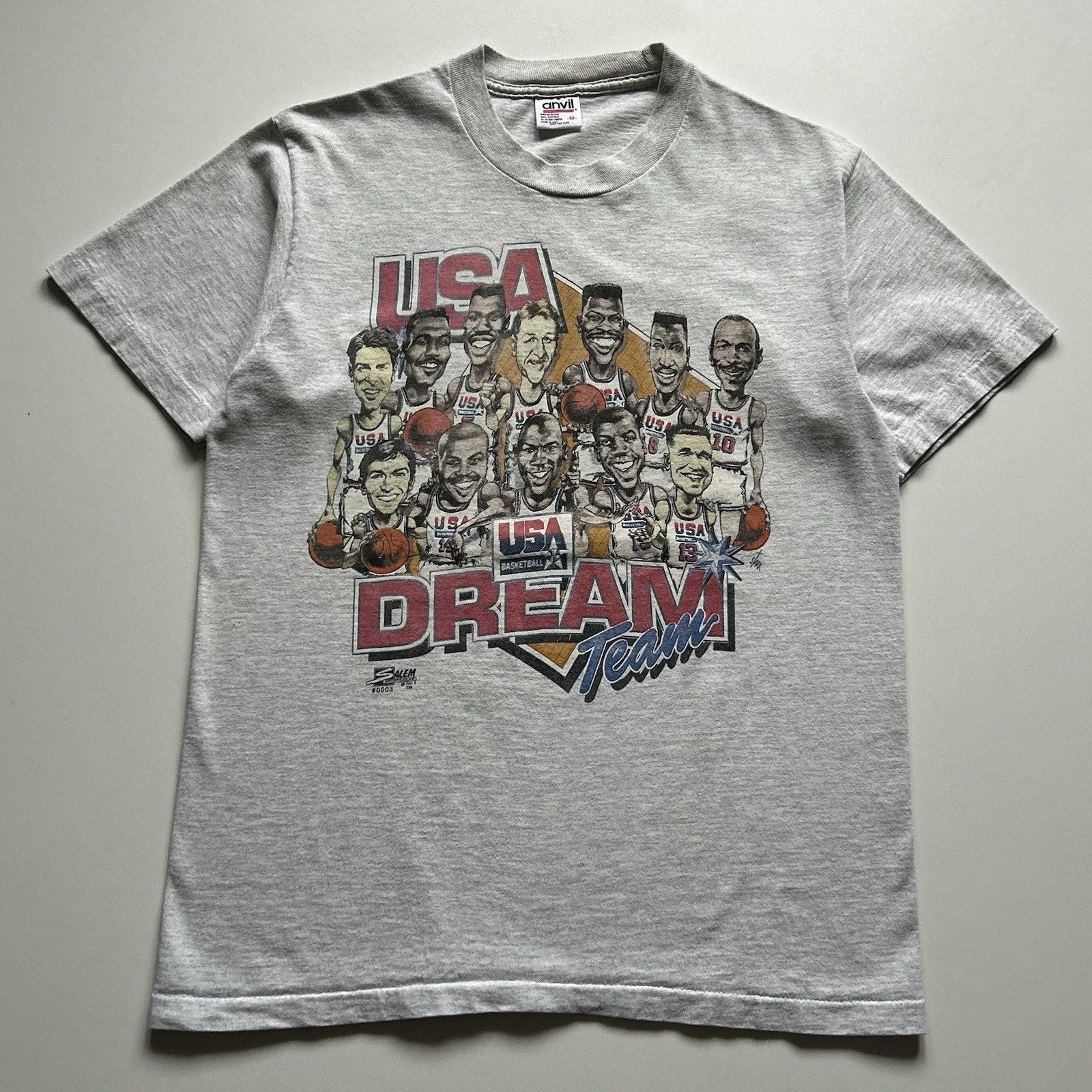 Salem Sportswear Vintage 90s USA Olympic Basketball Dream Team T Shirt Medium Size US M / EU 48-50 / 2 - 1 Thumbnail