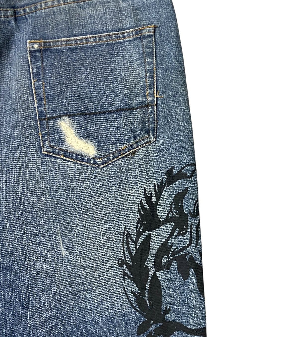 Abercrombie & Fitch Rare Design Vintage Abercrombie & Fitch Sukajan Jeans 2000s Size US 30 / EU 46 - 8 Thumbnail