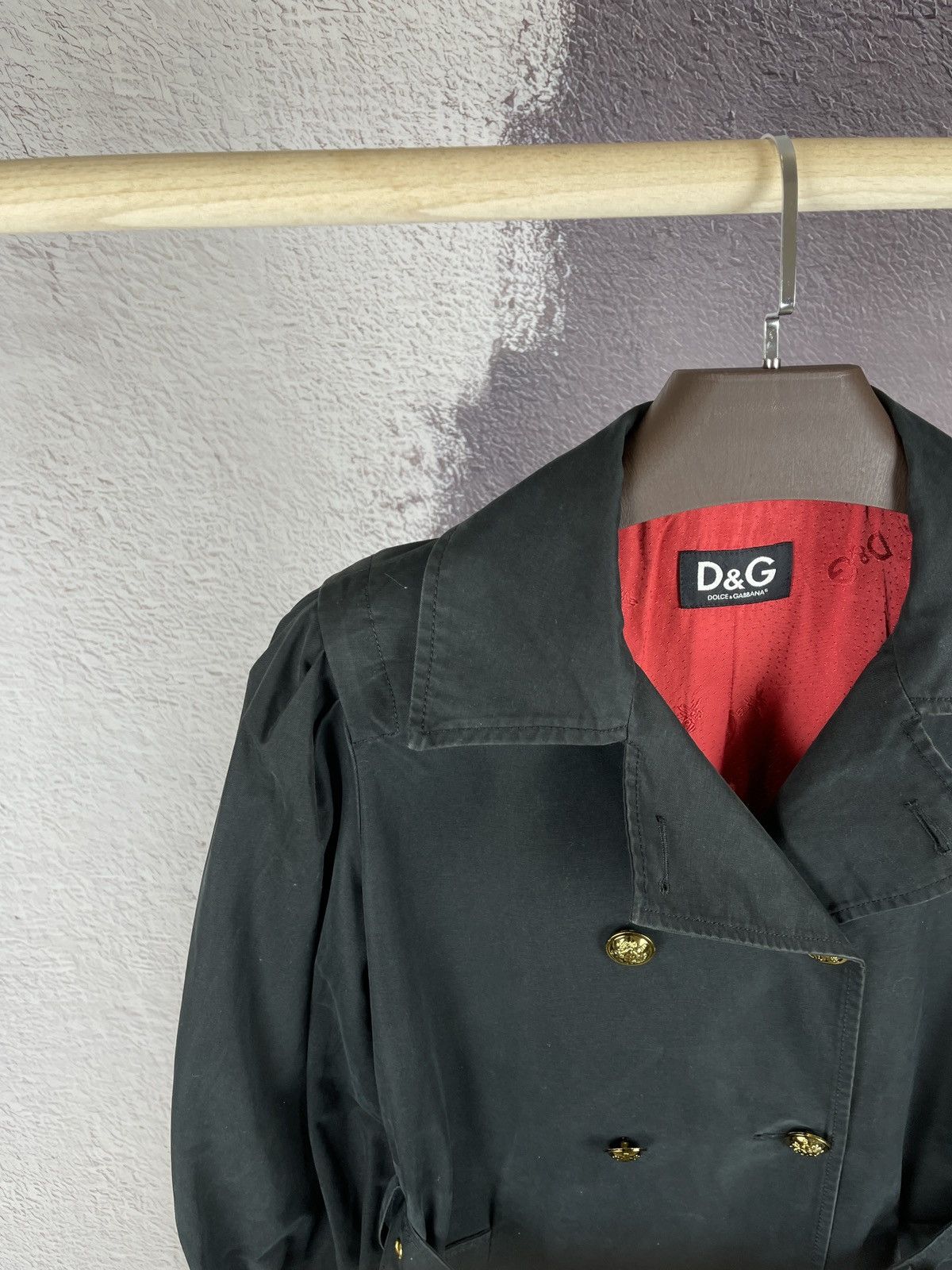 Dolce & Gabbana Dolce & Gabbana double-breasted cotton black coat women’s Size M / US 6-8 / IT 42-44 - 5 Thumbnail