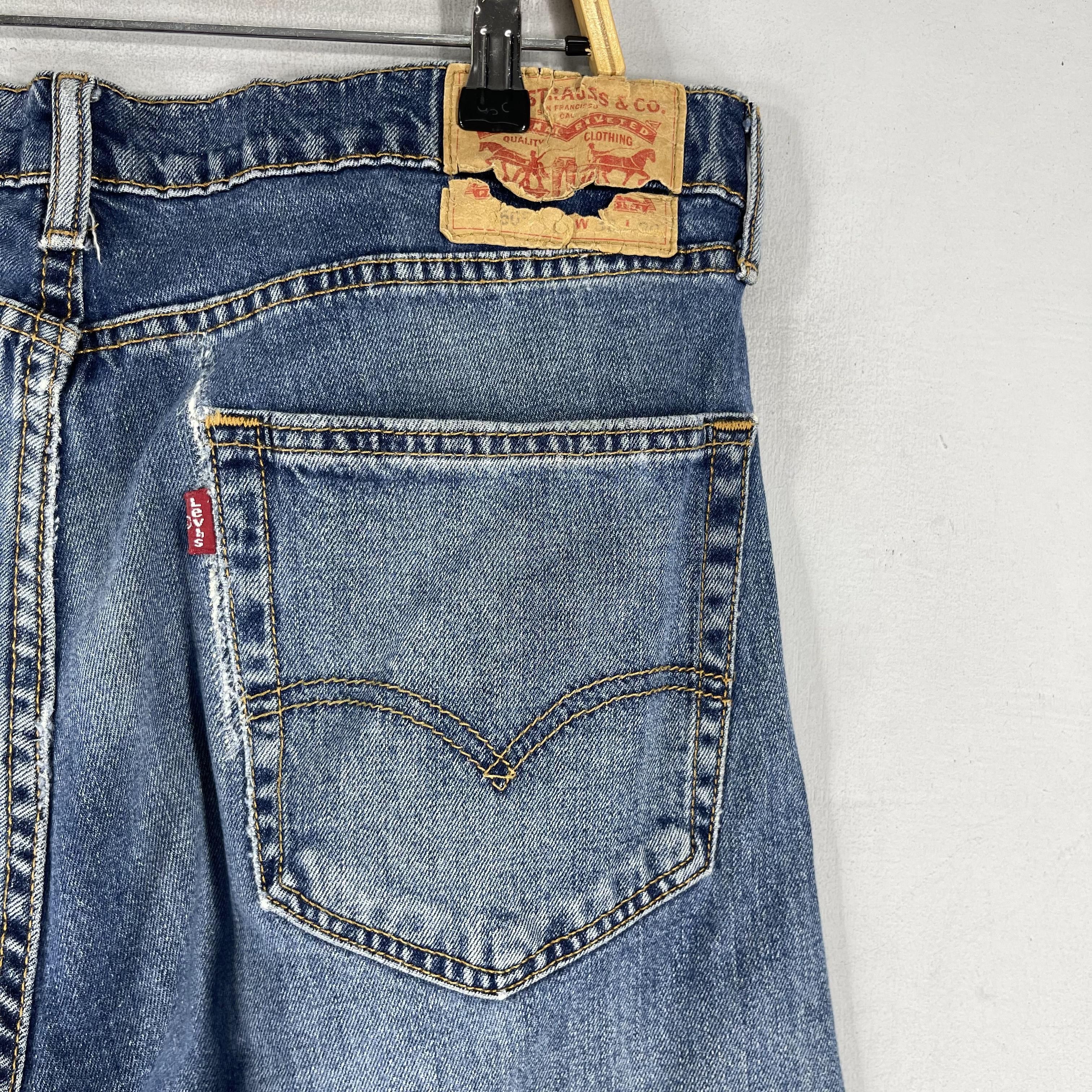 Levi's × Vintage Size 36 Vintage Levis 505 Distressed Reinforced Jeans Size US 36 / EU 52 - 10 Thumbnail