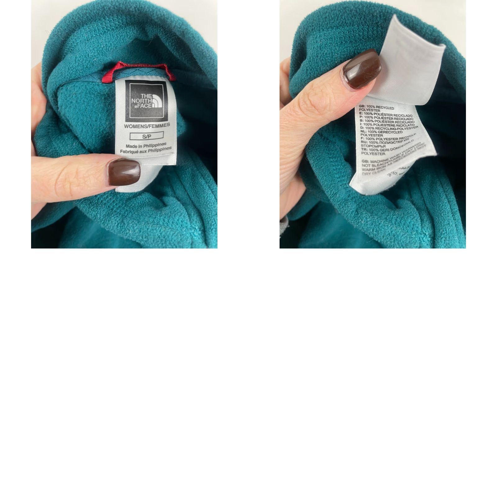 The North Face The North Face Fleece Sweater Women’s Small Teal Pullover Quarter Zip Mock Neck Long Sleeve Velvet? Size S / US 4 / IT 40 - 8 Thumbnail