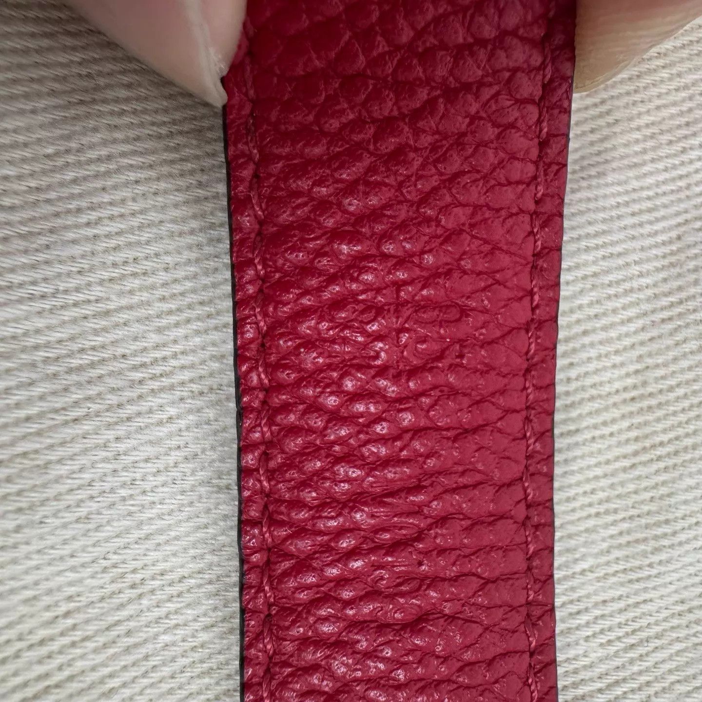 Louis Vuitton LV Monogram Brown Red 2Tone Gold Belt 99 85/34 Size ONE SIZE - 8 Thumbnail