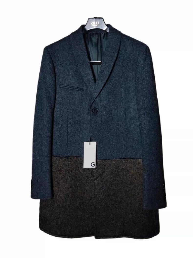 Givenchy Givenchy New Wool and Mohair Blend Patchwork Coat Size US M / EU 48-50 / 2 - 1 Thumbnail