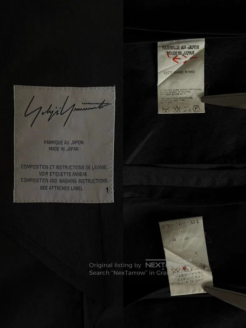 Yohji Yamamoto Yohji Yamamoto size 1 1998 AW Mainline Show Ramie Pioneer S Size S / US 4 / IT 40 - 8 Thumbnail